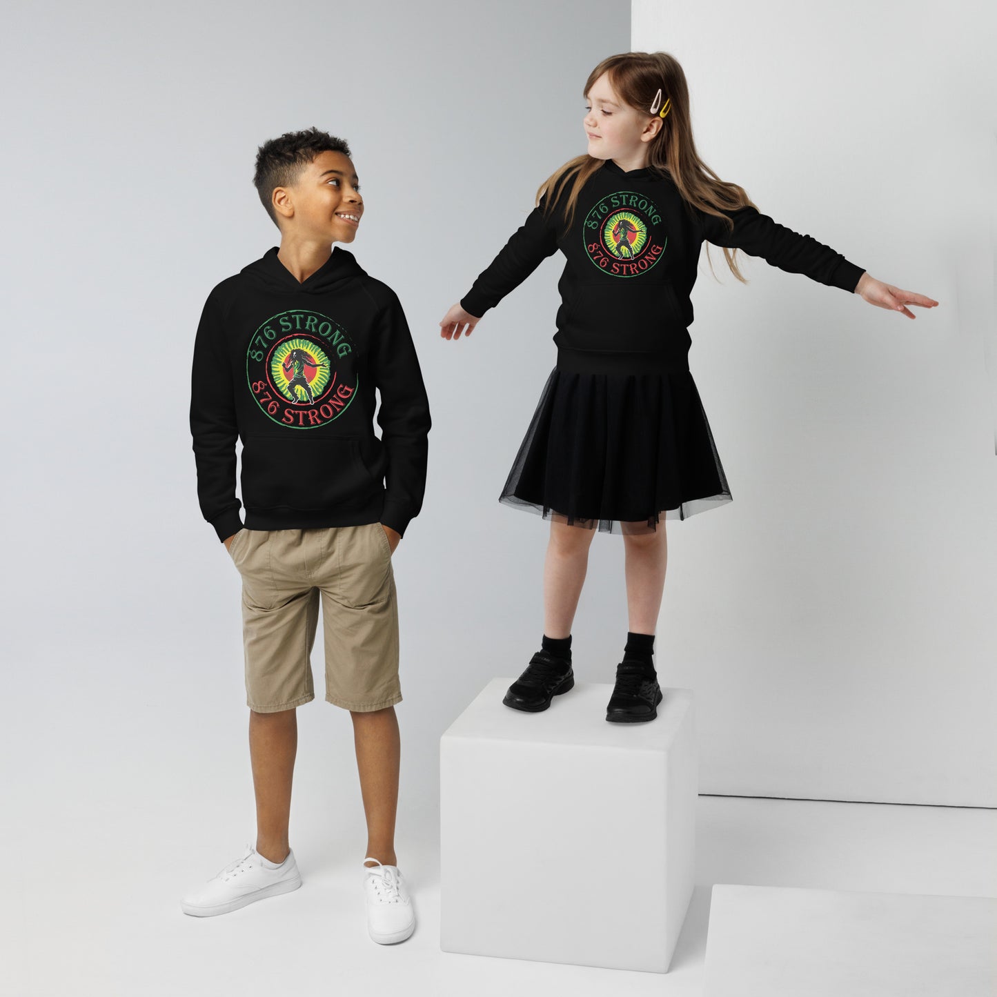 Kids eco "876 Strong" hoodie