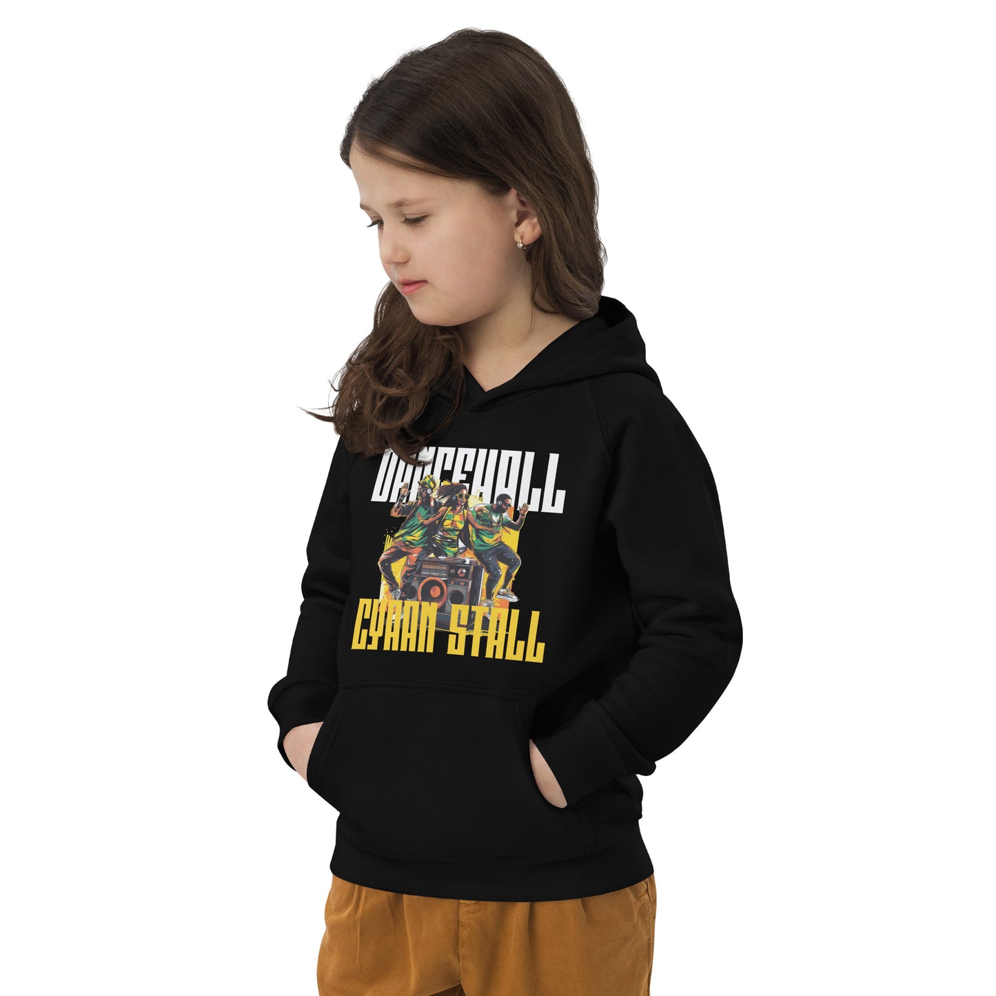 Kids eco "Dancehall Cyaan Stall" hoodie