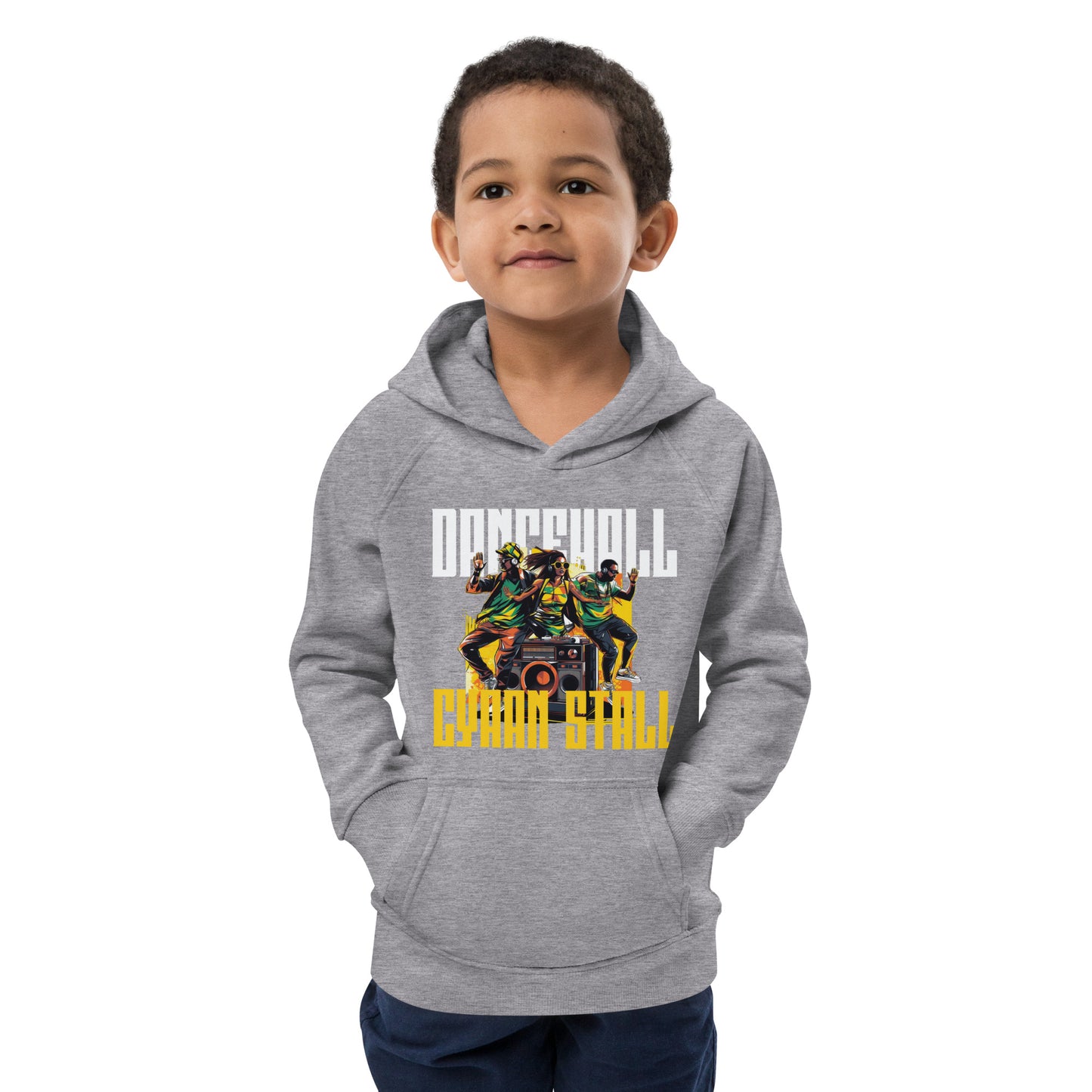 Kids eco "Dancehall Cyaan Stall" hoodie