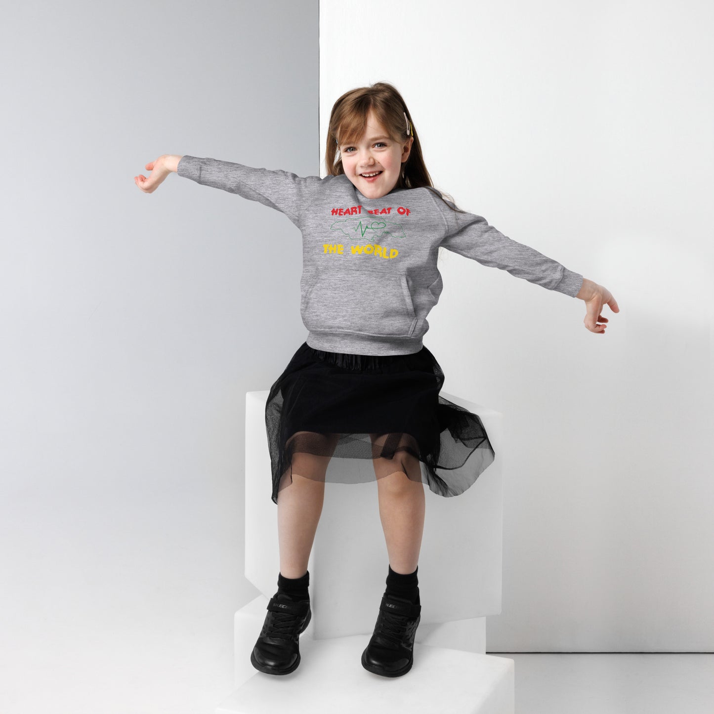 Kids eco "Heartbeat" hoodie