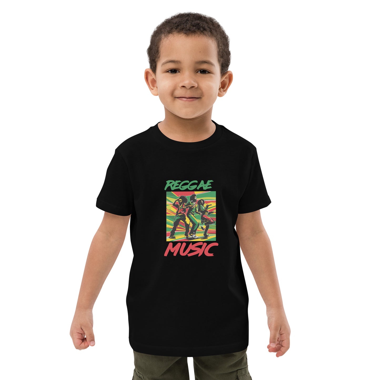Organic cotton kids "Reggae Music" t-shirt