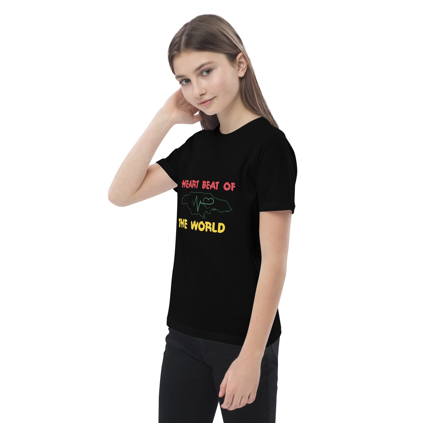 Organic cotton kids "Heartbeat" t-shirt
