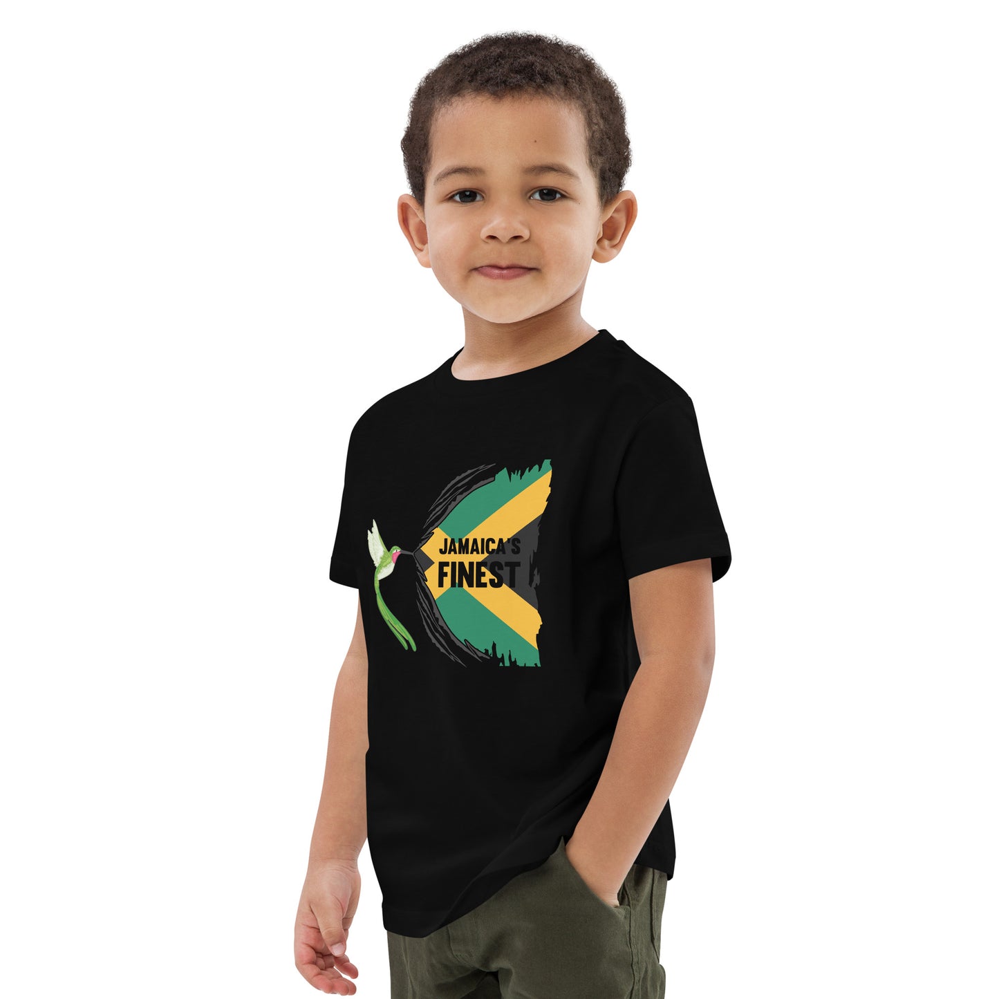 Organic cotton kids "Jamaica's finest" t-shirt