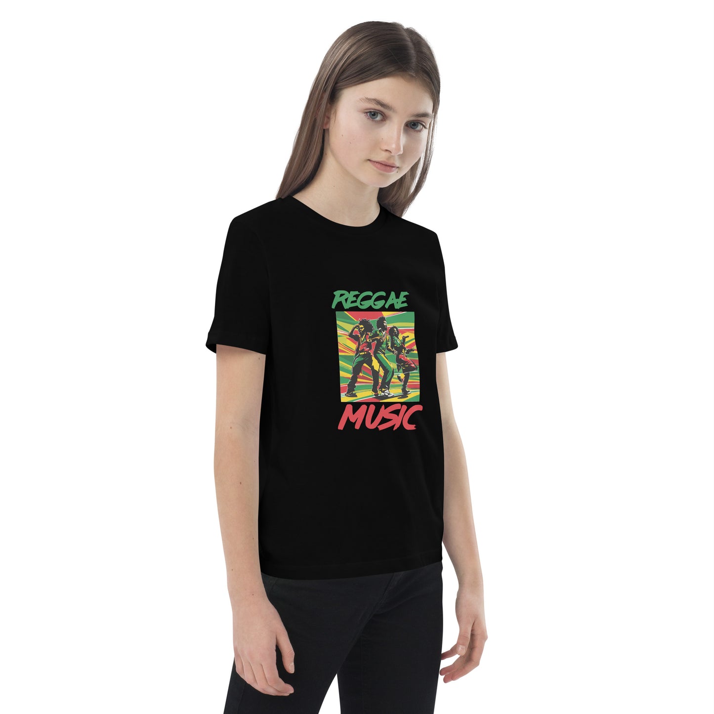 Organic cotton kids "Reggae Music" t-shirt