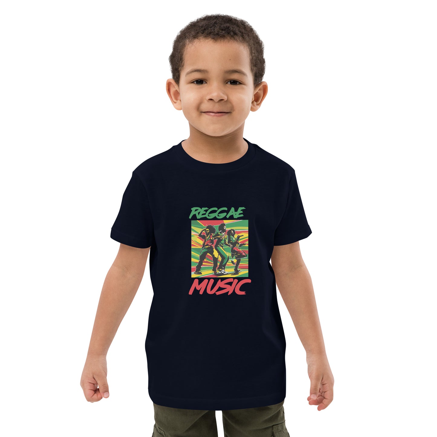 Organic cotton kids "Reggae Music" t-shirt