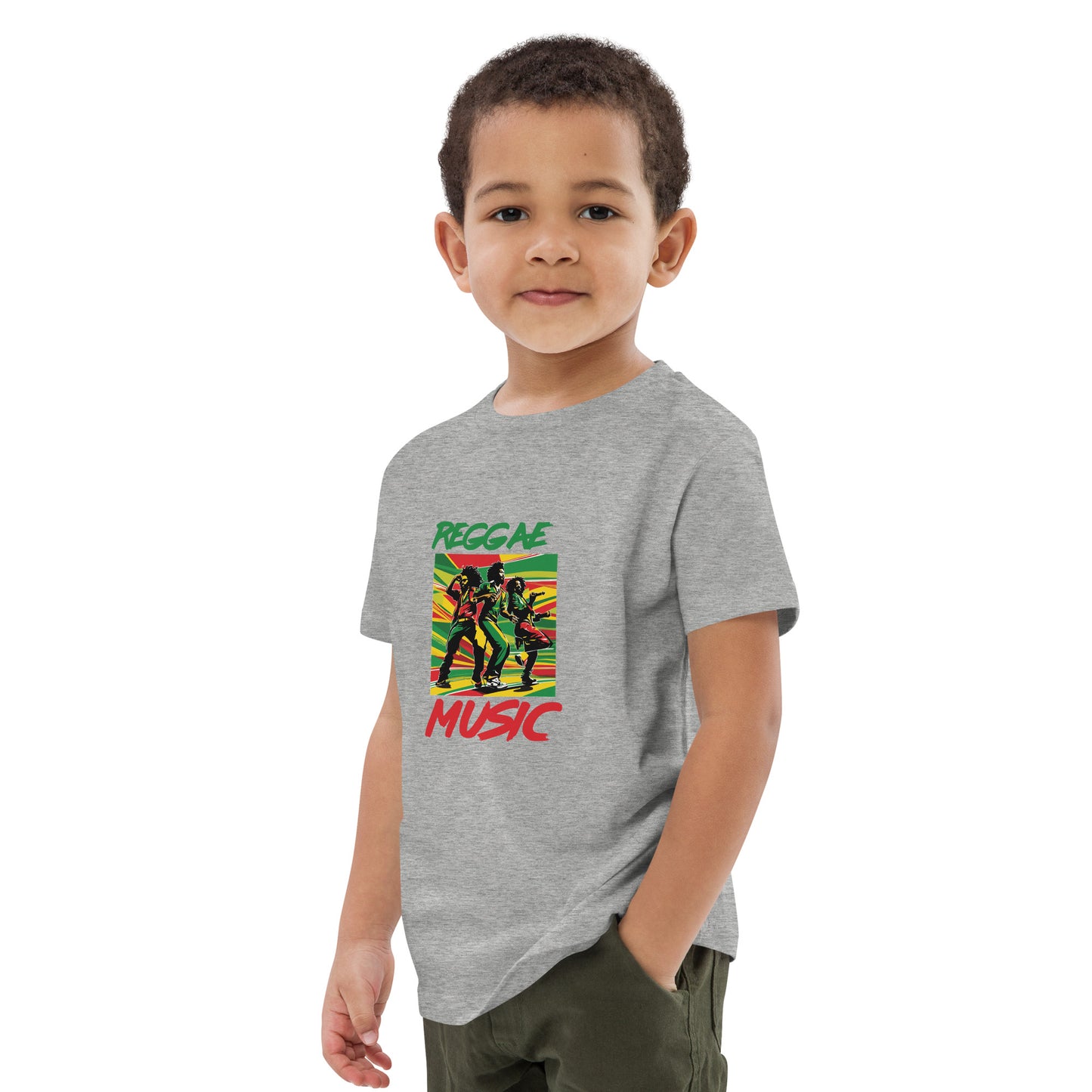Organic cotton kids "Reggae Music" t-shirt