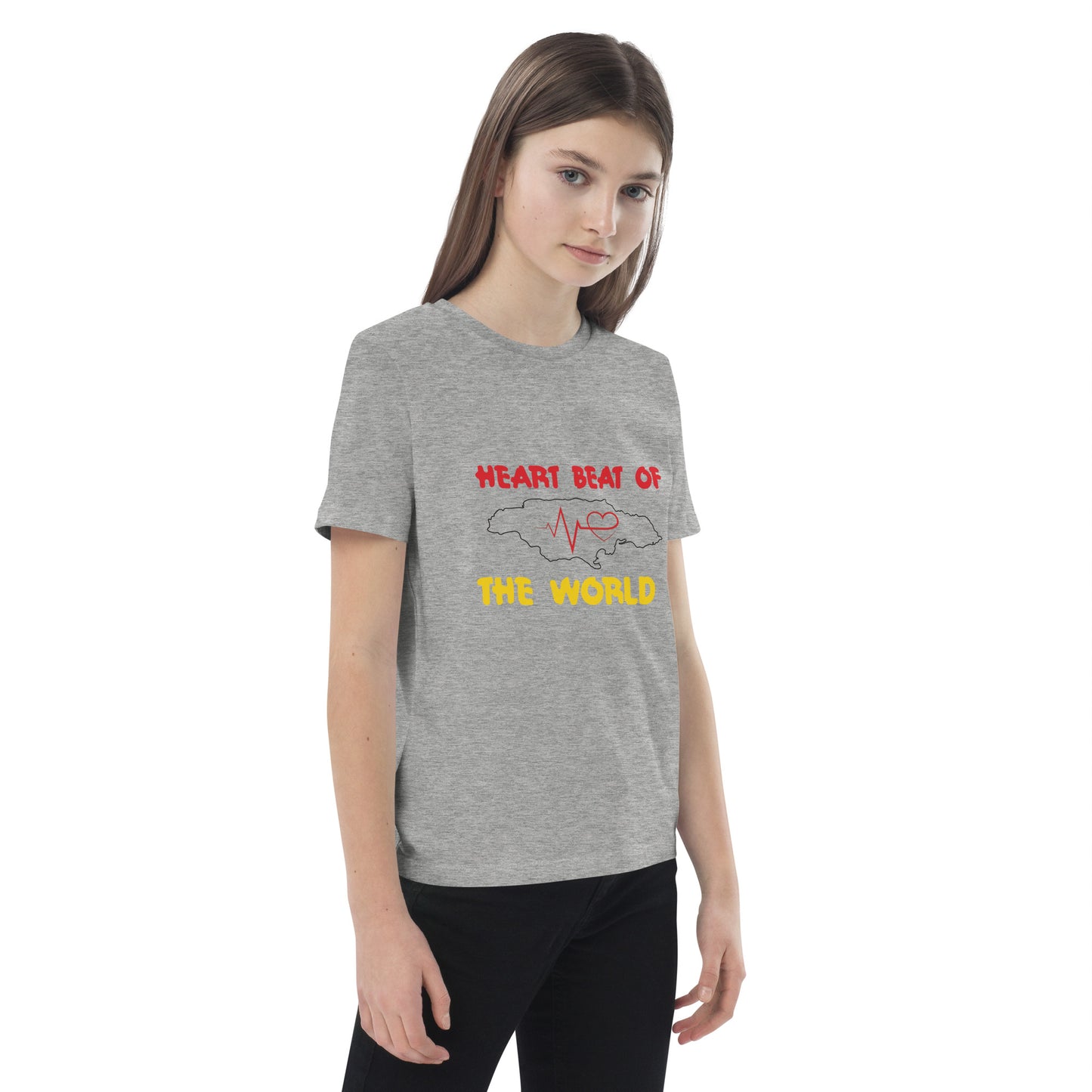 Organic cotton kids "Heartbeat" t-shirt