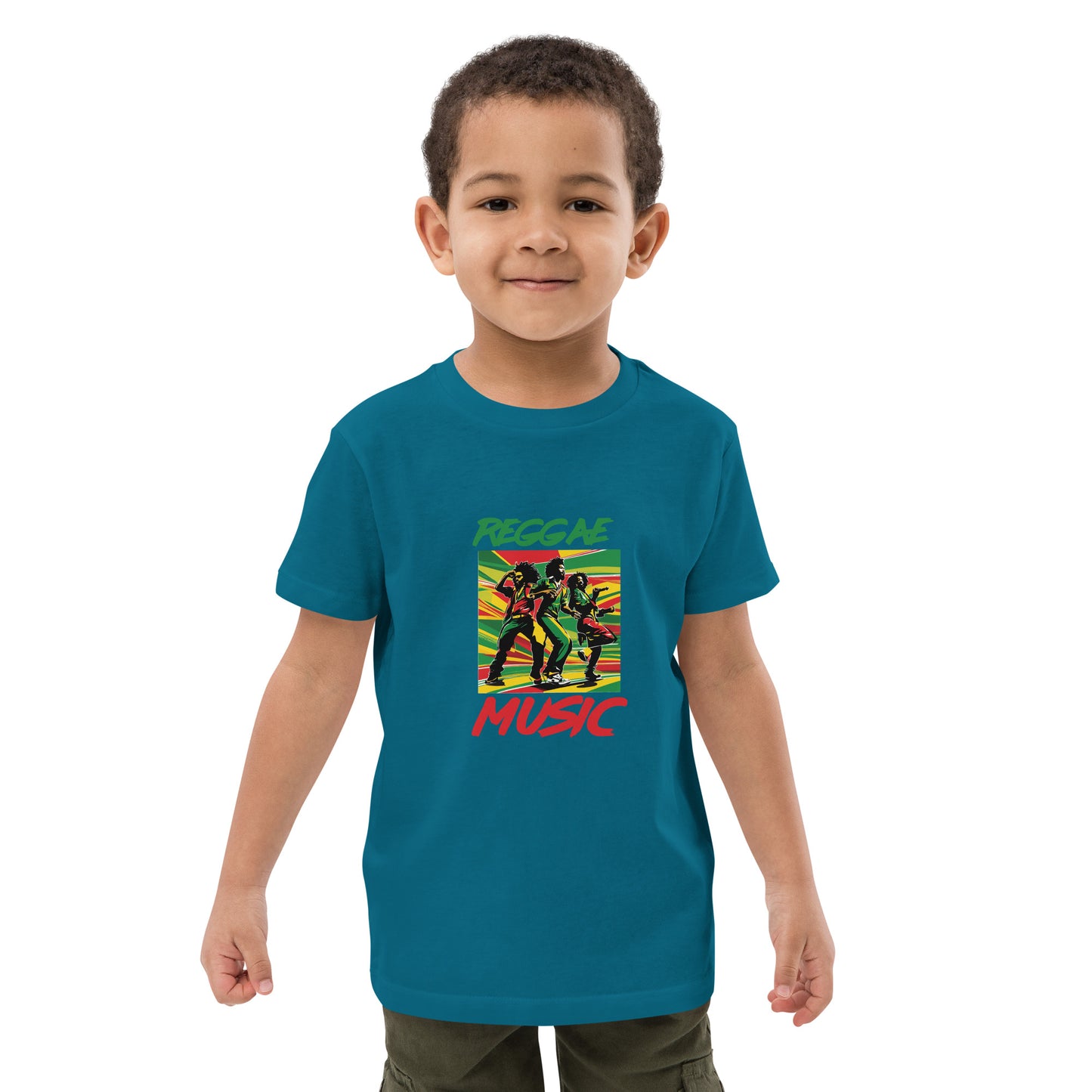 Organic cotton kids "Reggae Music" t-shirt