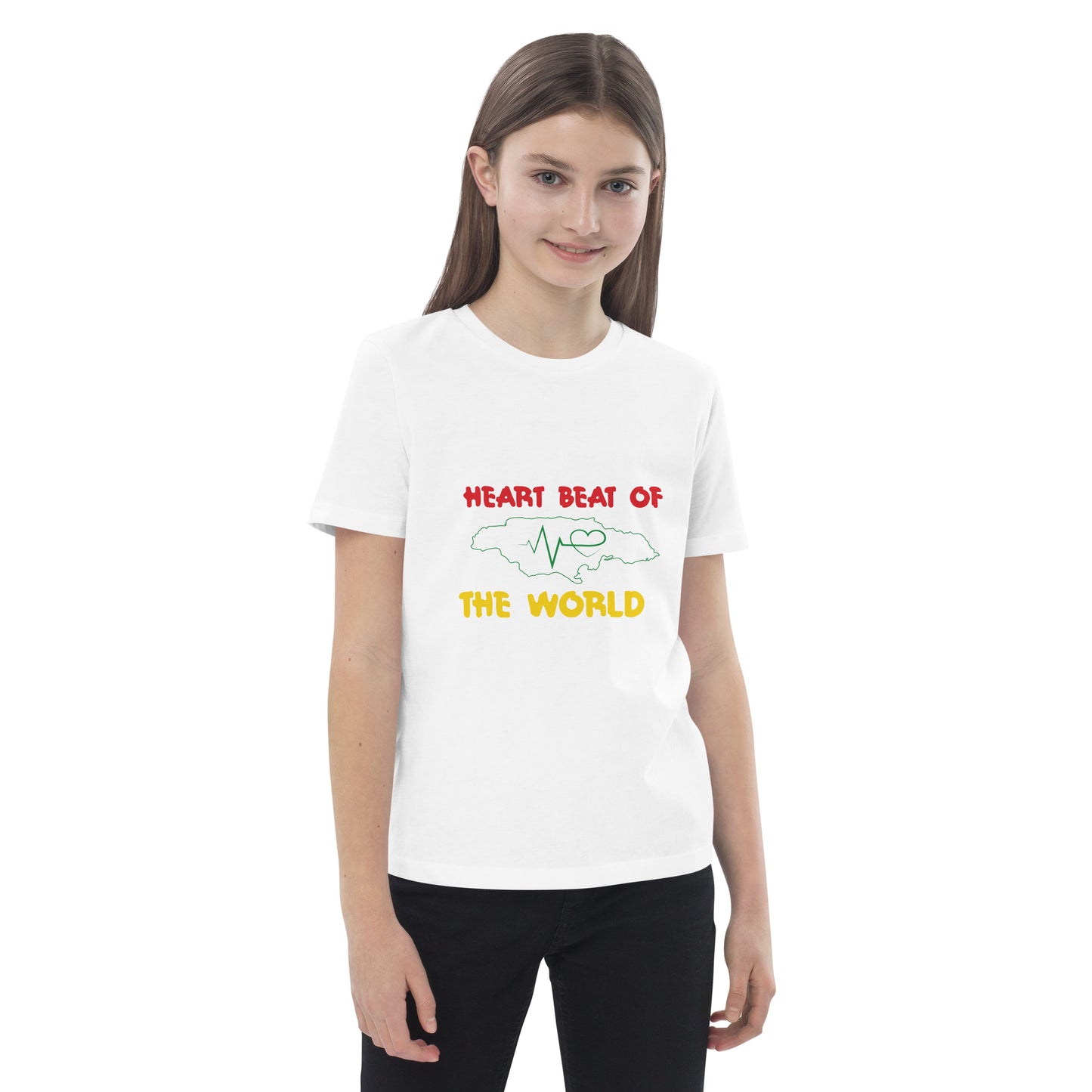 Organic cotton kids "Heartbeat" t-shirt
