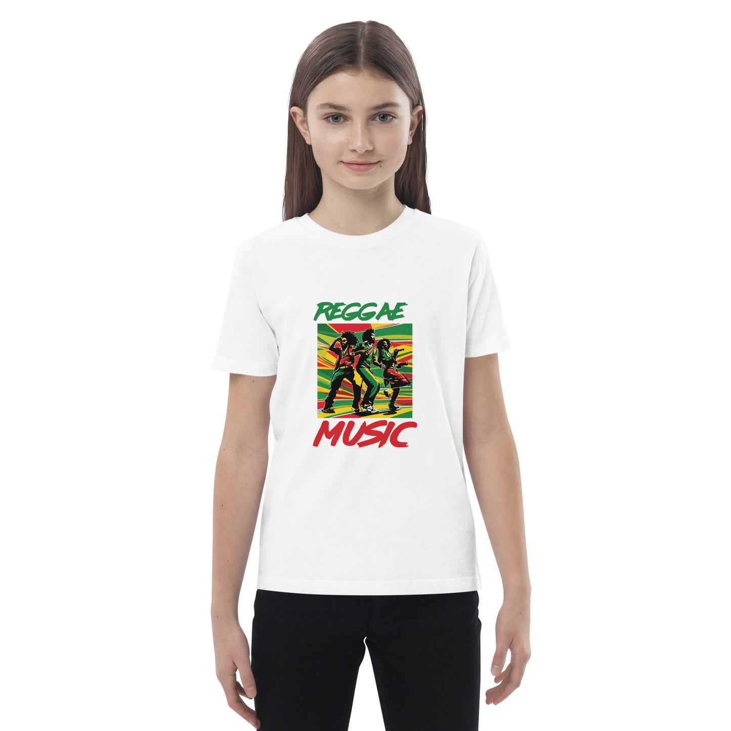 Organic cotton kids "Reggae Music" t-shirt