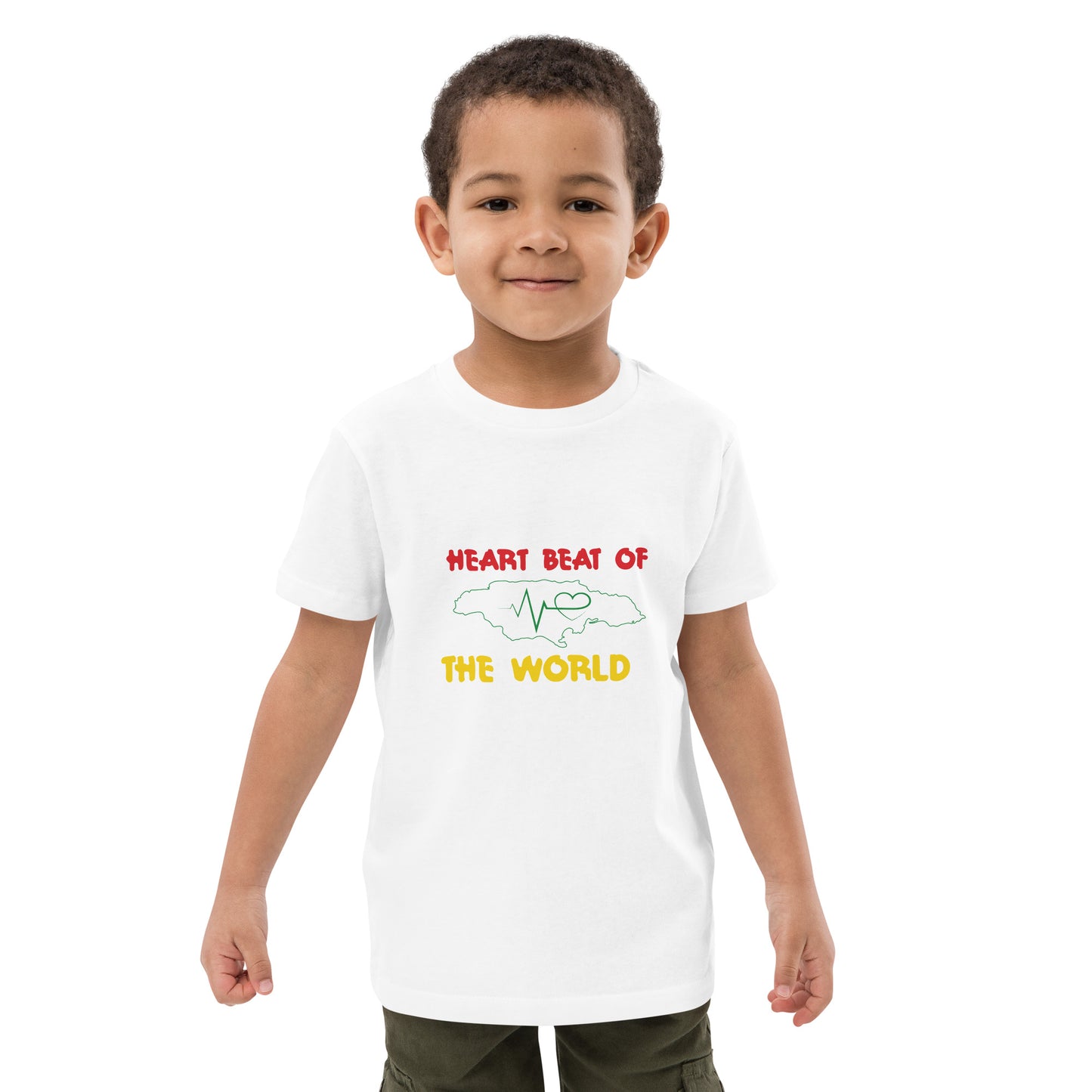 Organic cotton kids "Heartbeat" t-shirt