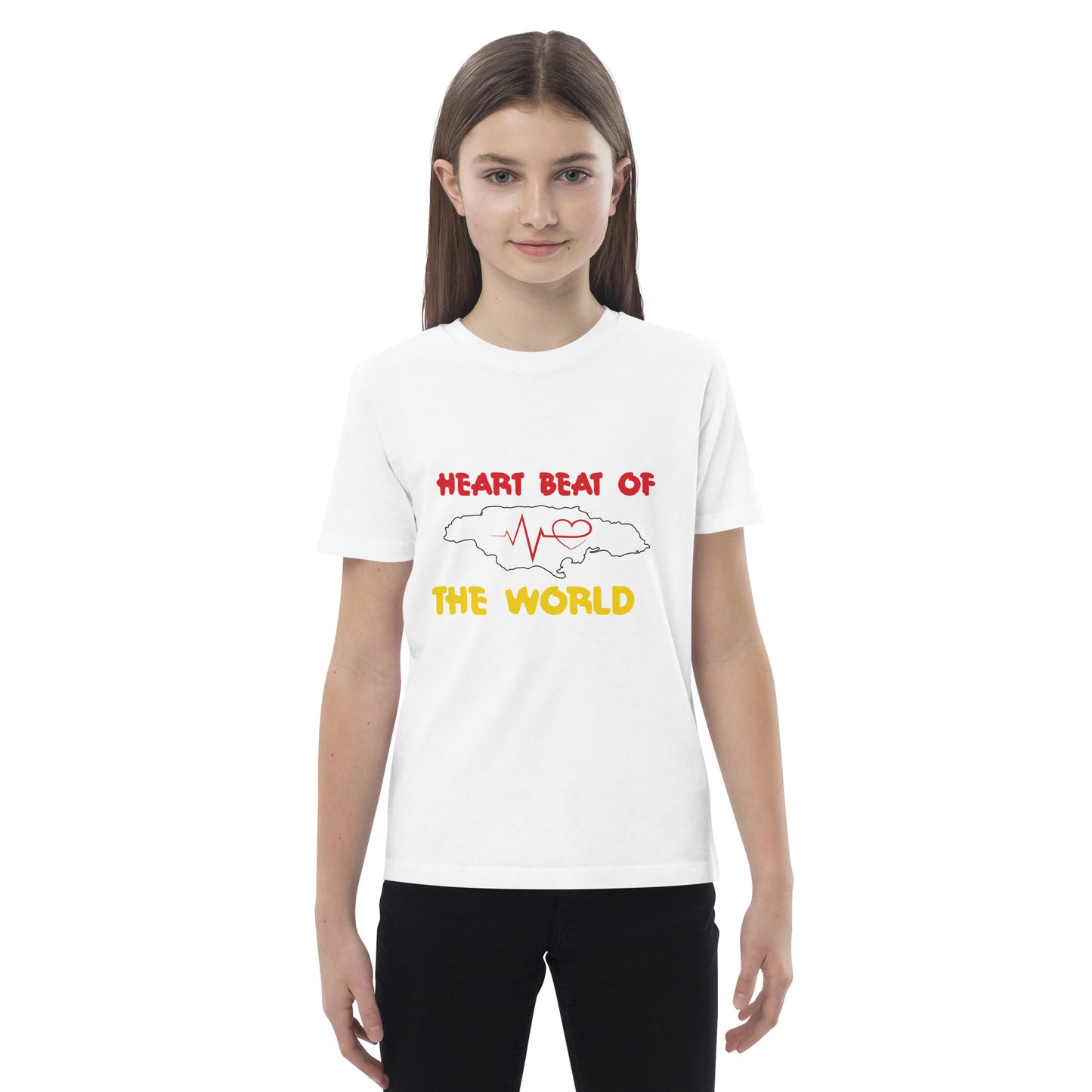 Organic cotton kids "Heartbeat" t-shirt
