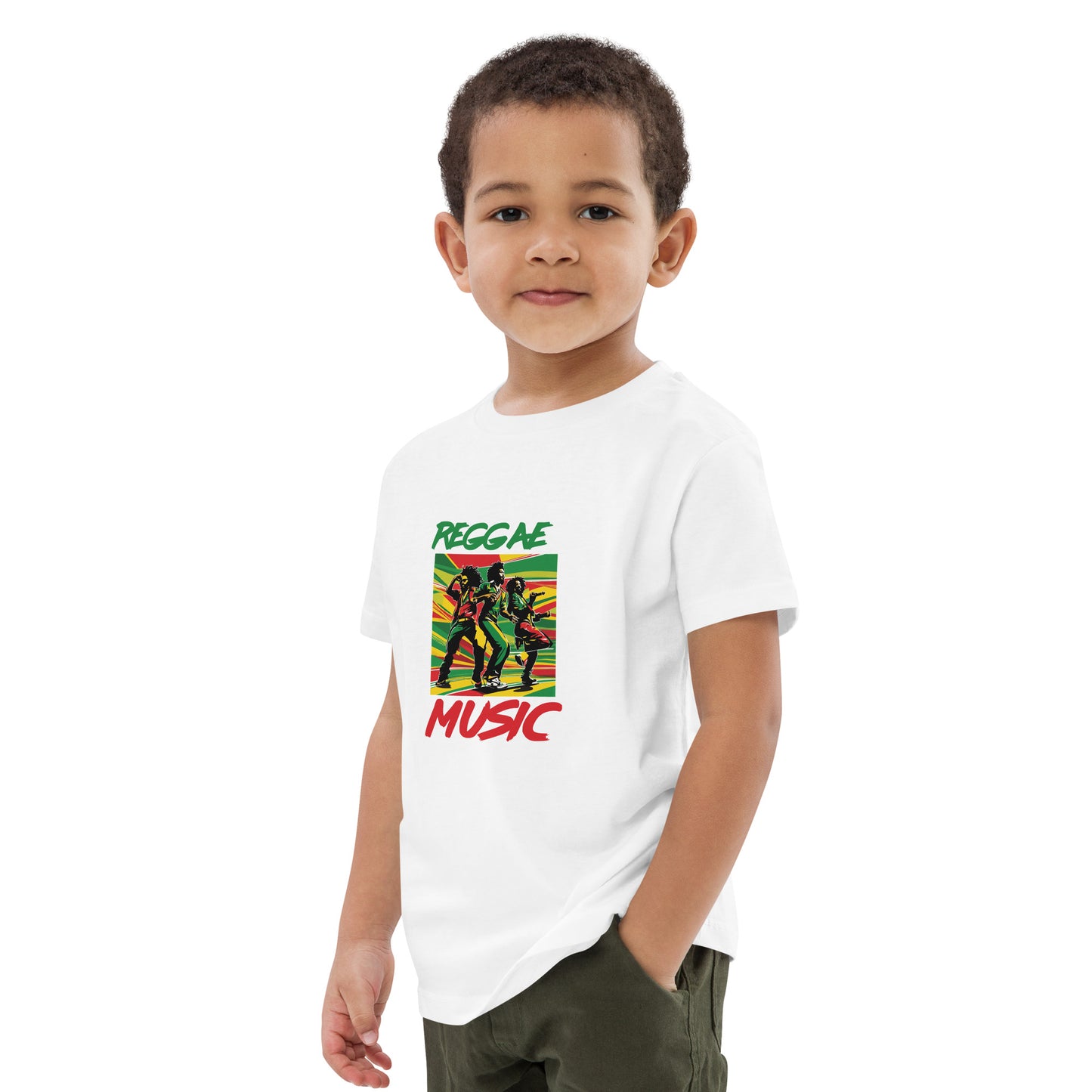 Organic cotton kids "Reggae Music" t-shirt