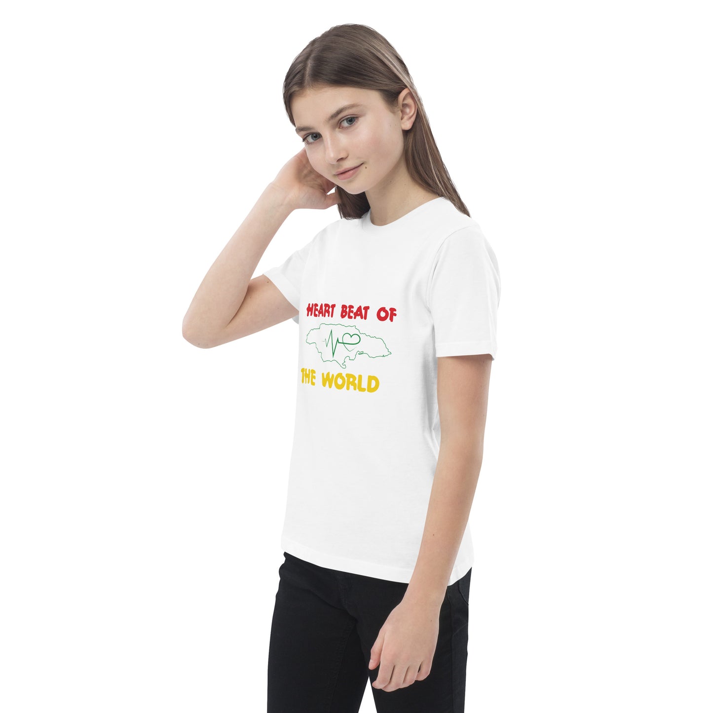Organic cotton kids "Heartbeat" t-shirt