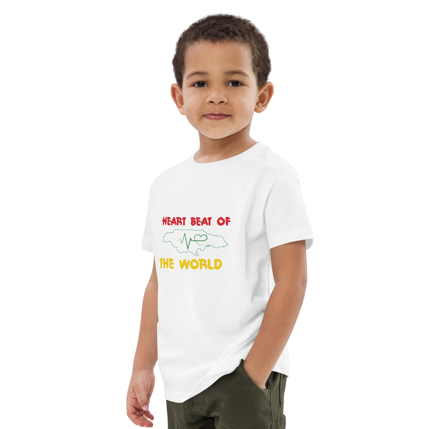 Organic cotton kids "Heartbeat" t-shirt