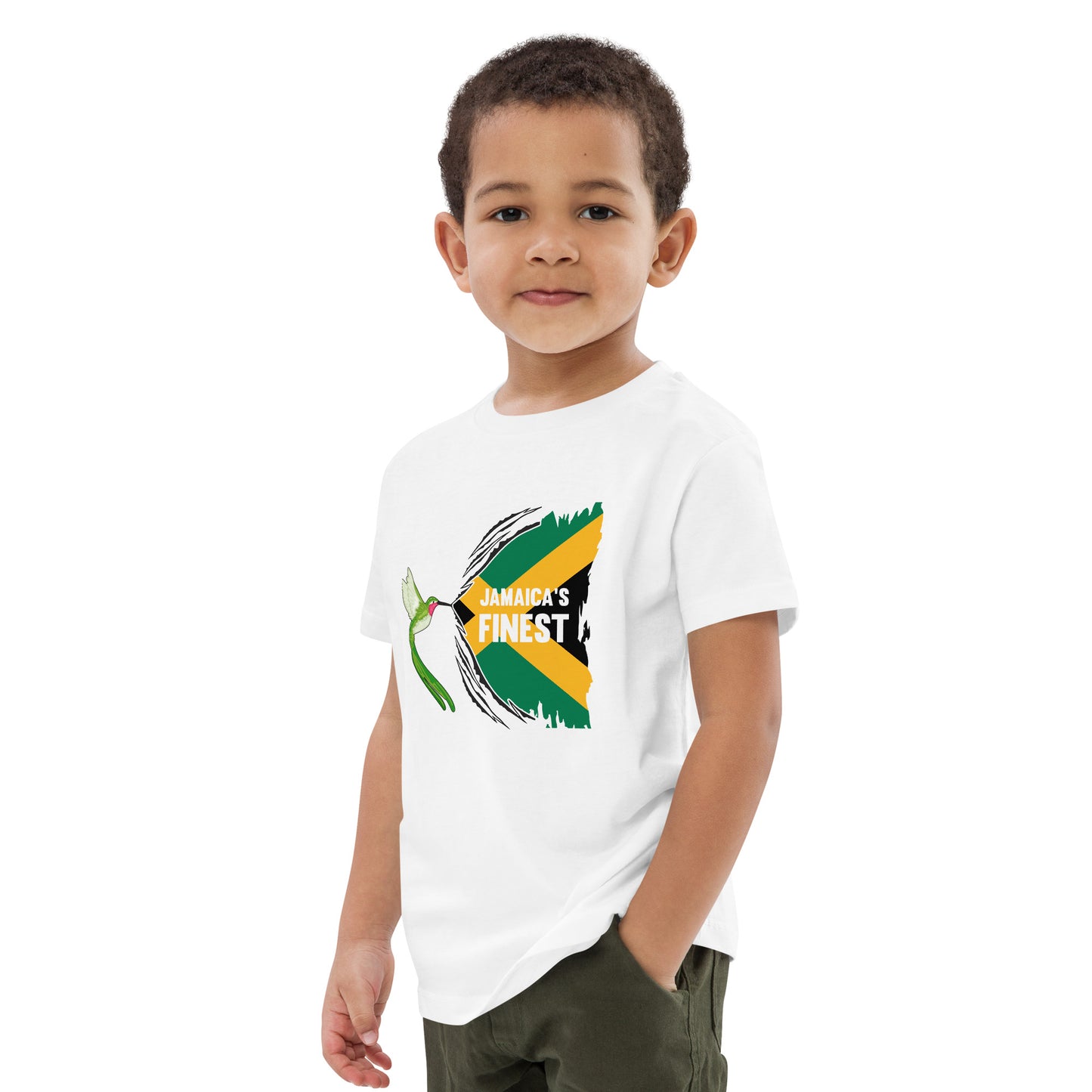 Organic cotton kids "Jamaica's finest" t-shirt