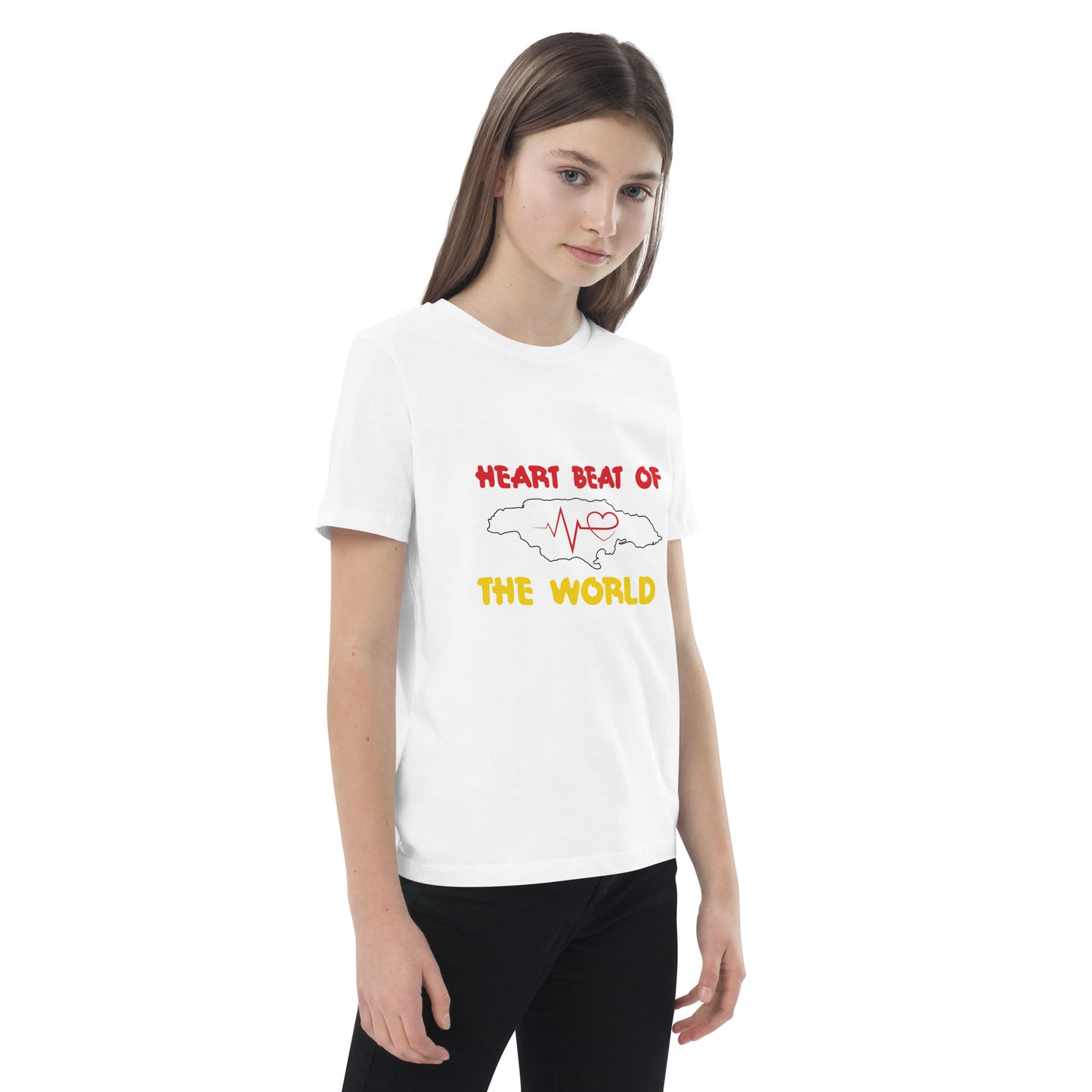Organic cotton kids "Heartbeat" t-shirt