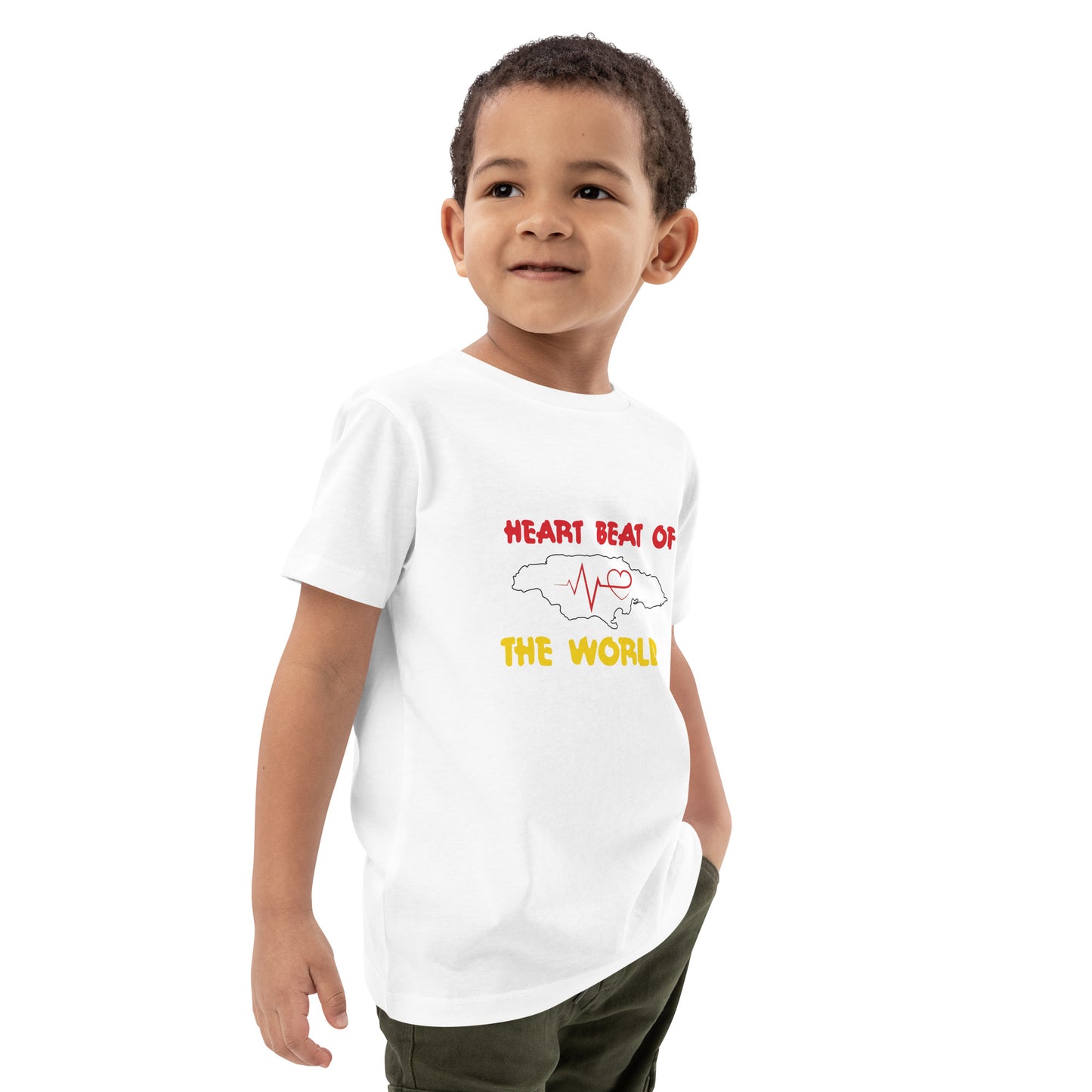 Organic cotton kids "Heartbeat" t-shirt