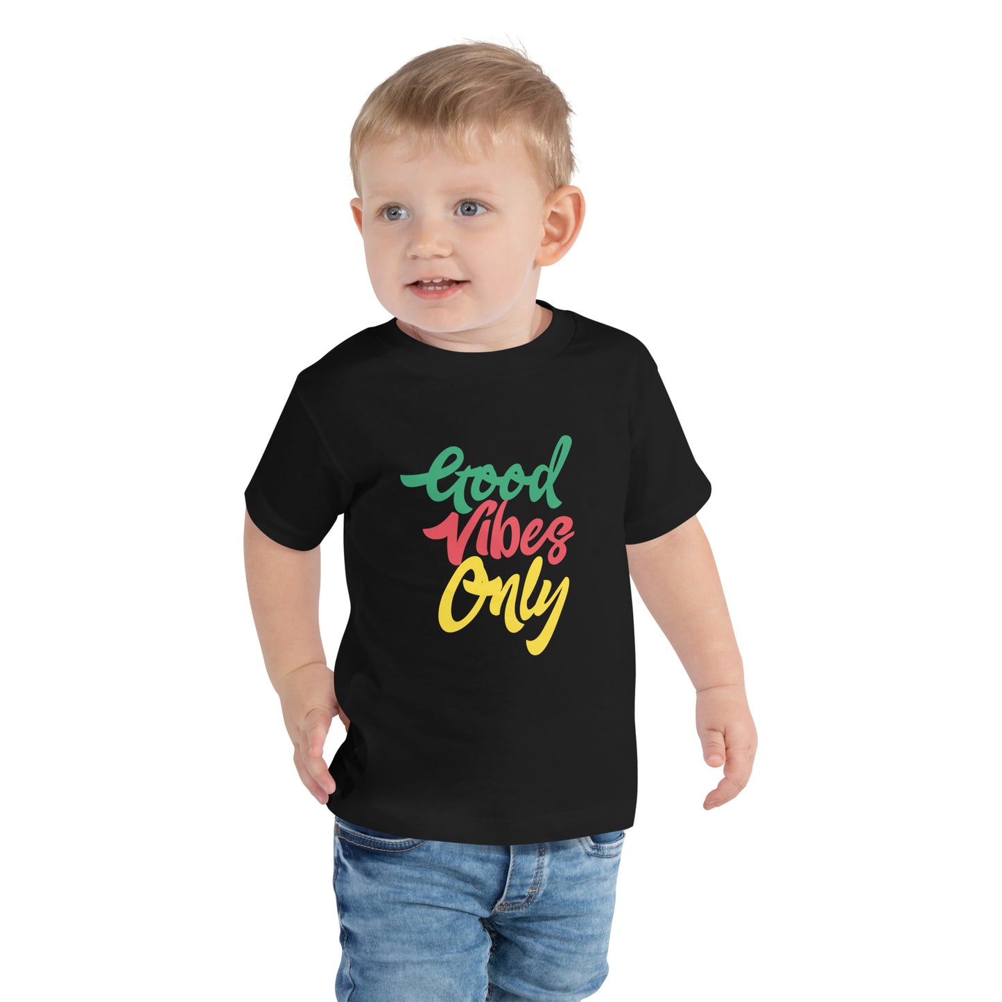 Tee-shirt à manches courtes pour tout-petits « Good Vibes Only »