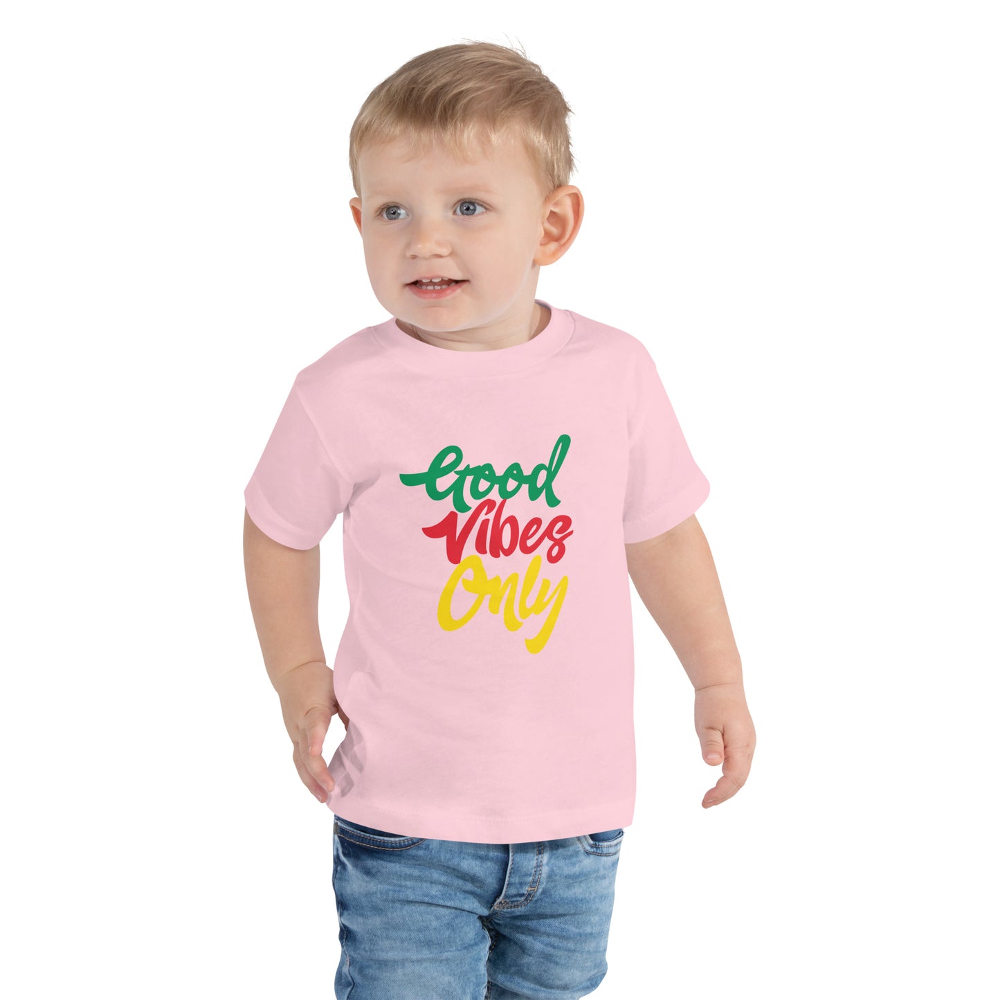 Tee-shirt à manches courtes pour tout-petits « Good Vibes Only »