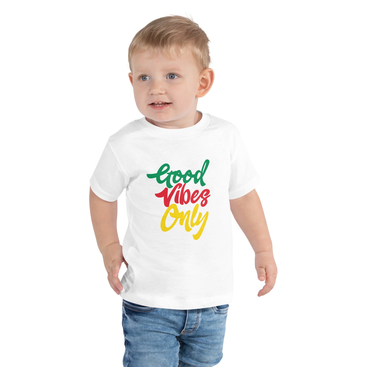 Tee-shirt à manches courtes pour tout-petits « Good Vibes Only »