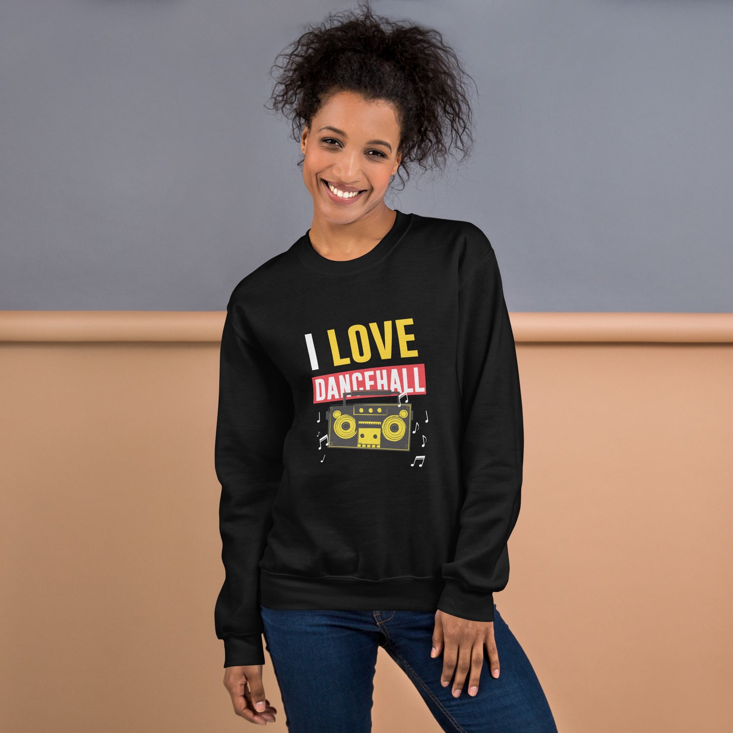 Unisex "I Love Dancehall" Sweatshirt - White Edition