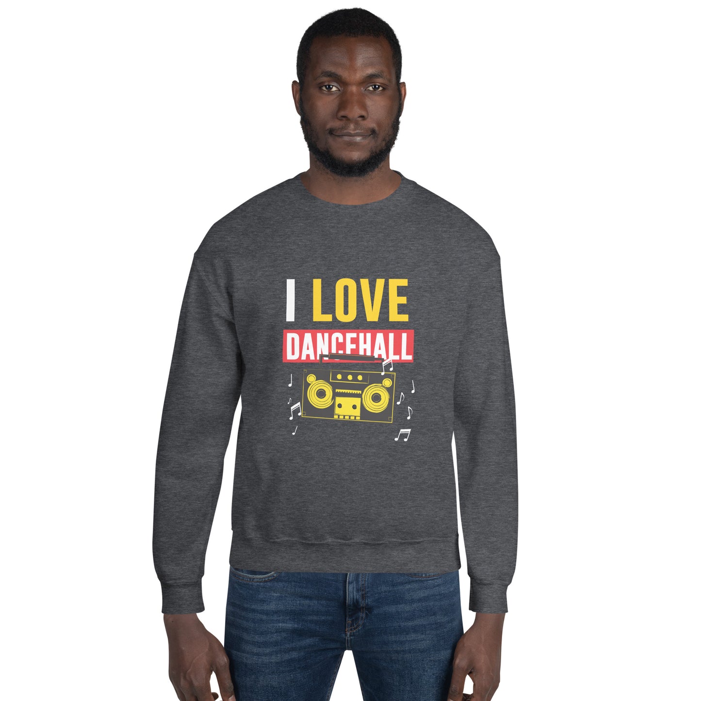 Unisex "I Love Dancehall" Sweatshirt - White Edition