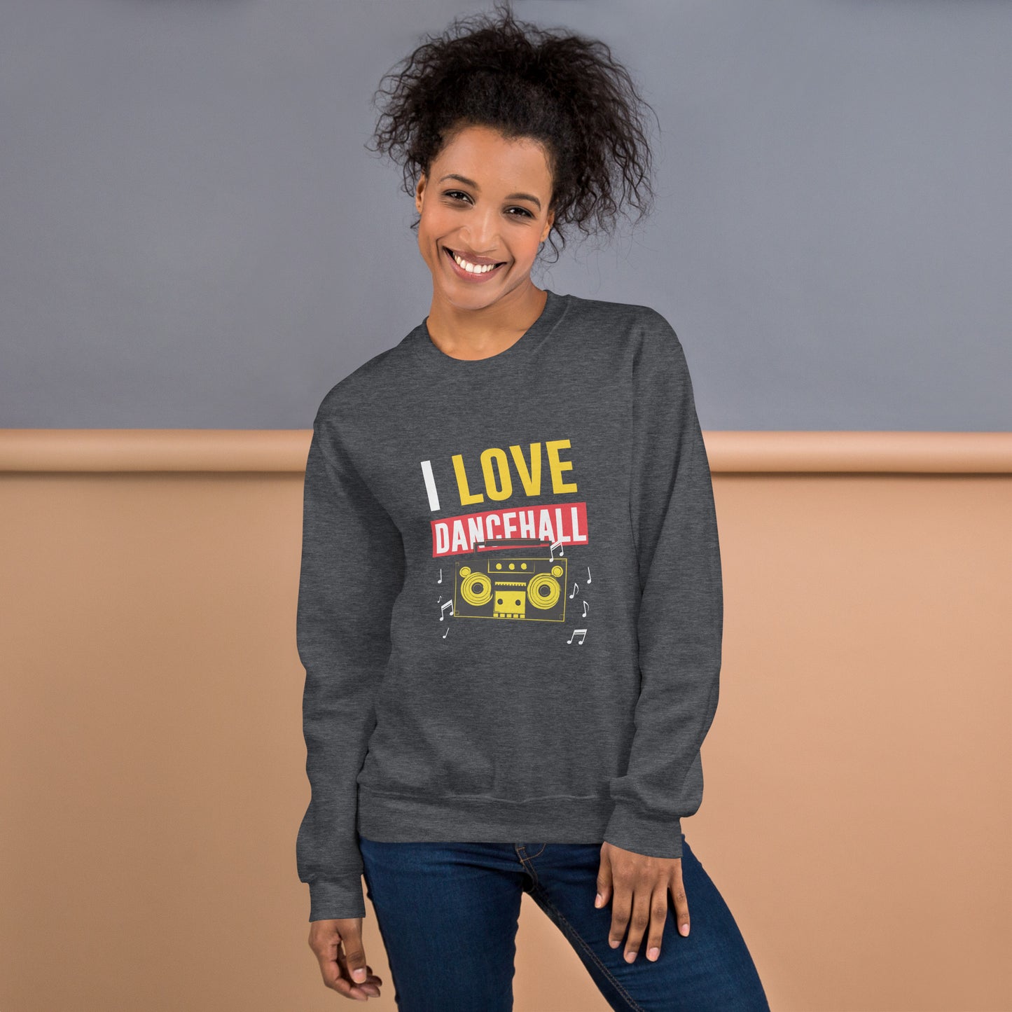 Unisex "I Love Dancehall" Sweatshirt - White Edition