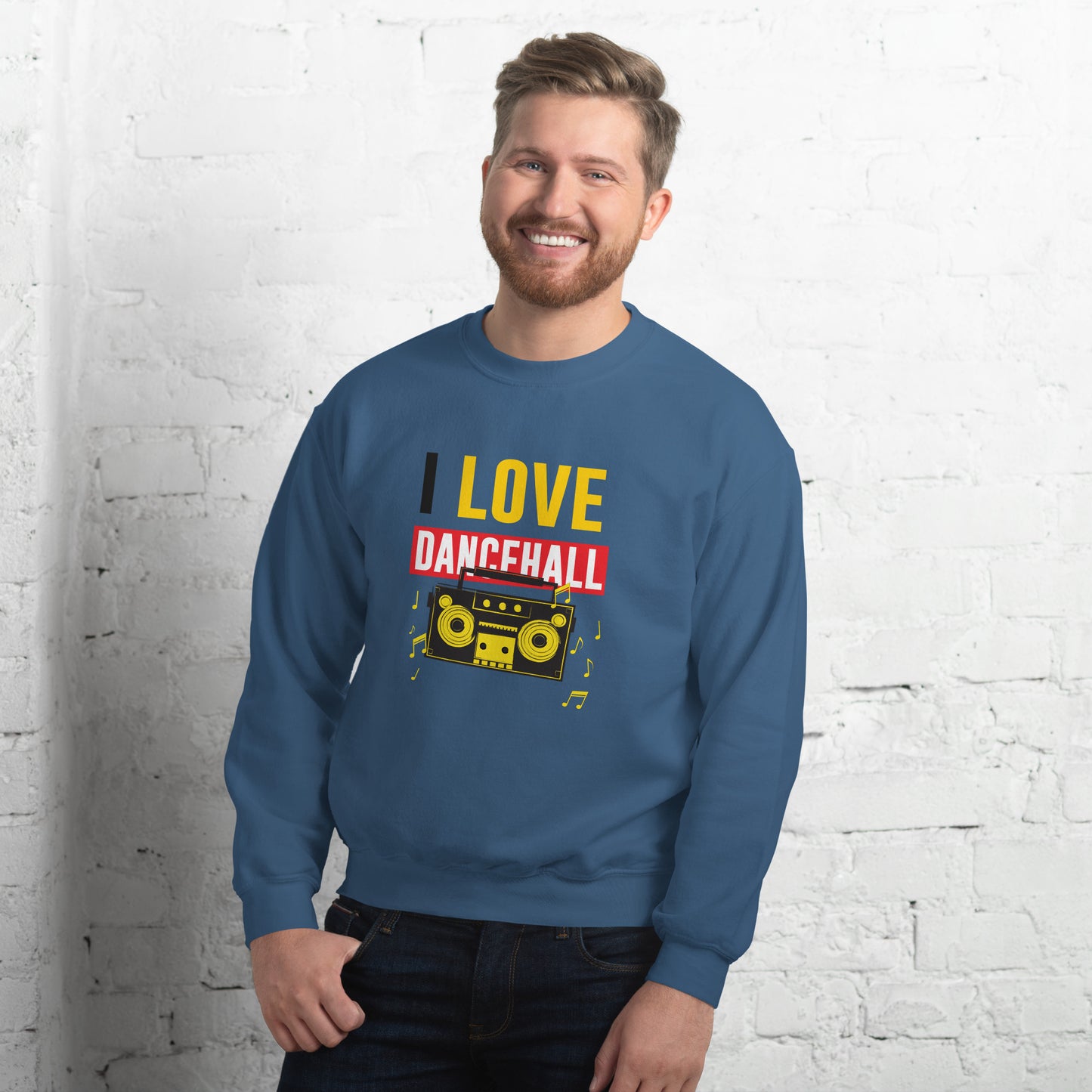 Unisex "I Love Dancehall" Sweatshirt - Black Edition