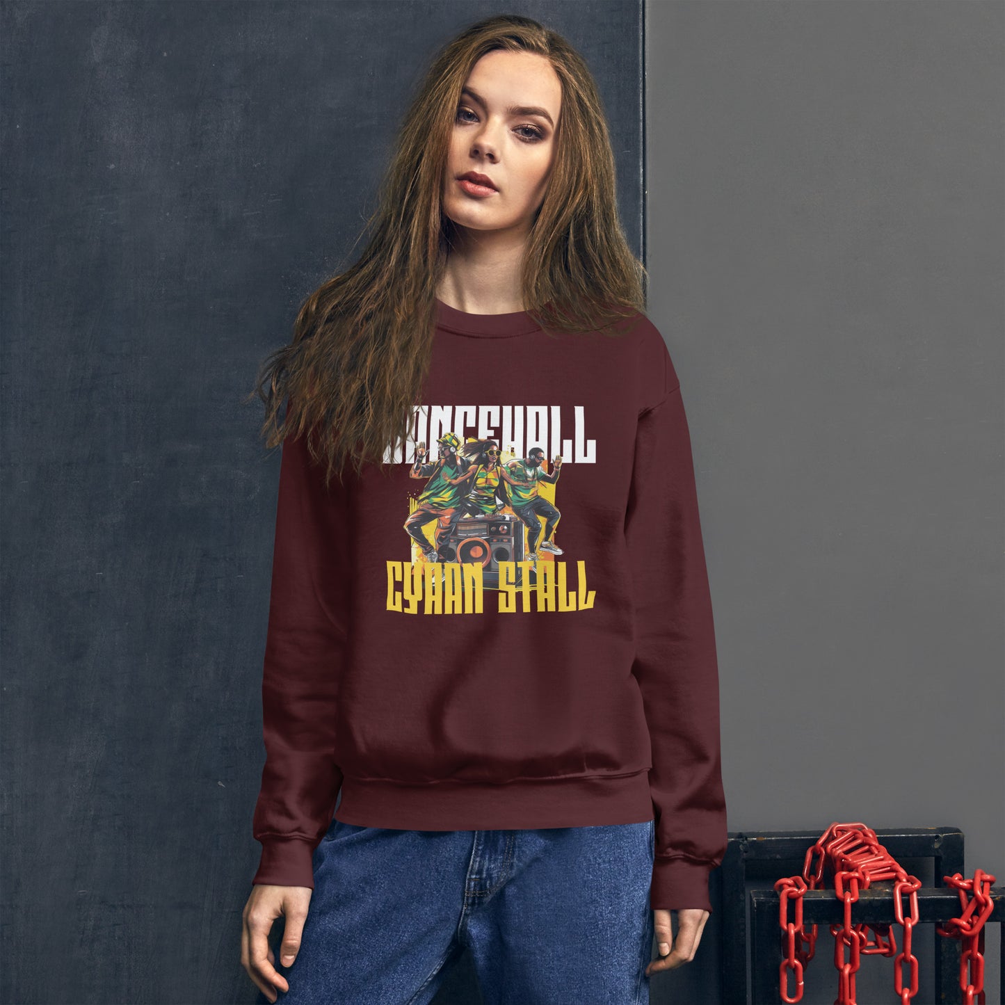 Dancehall cyaan stall sweatshirt