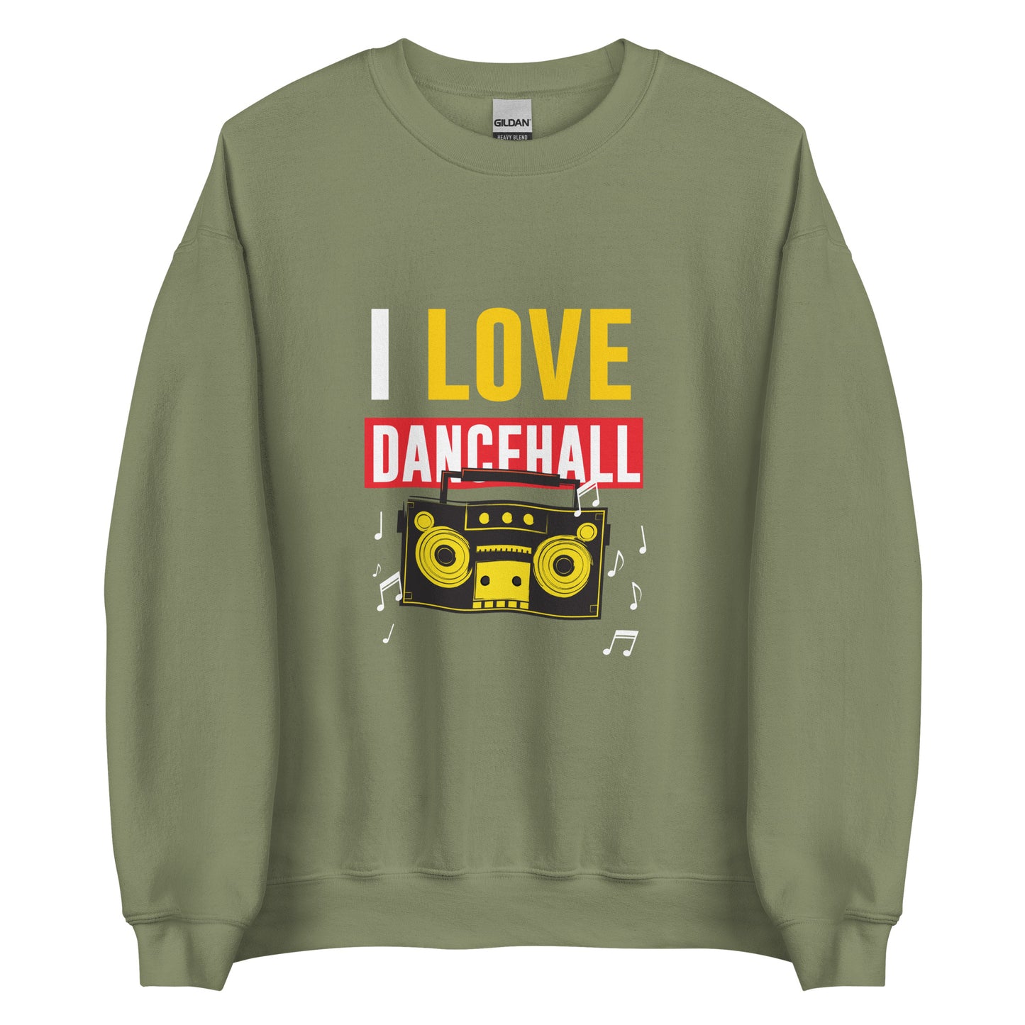Unisex "I Love Dancehall" Sweatshirt - White Edition