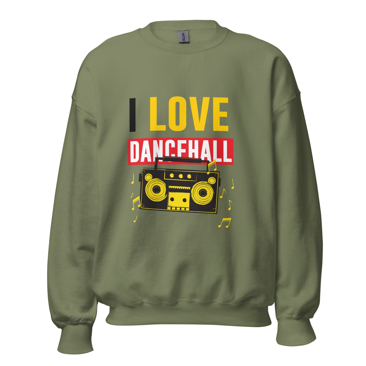 Unisex "I Love Dancehall" Sweatshirt - Black Edition
