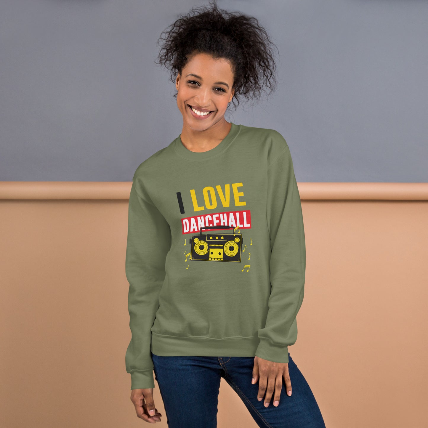 Unisex "I Love Dancehall" Sweatshirt - Black Edition