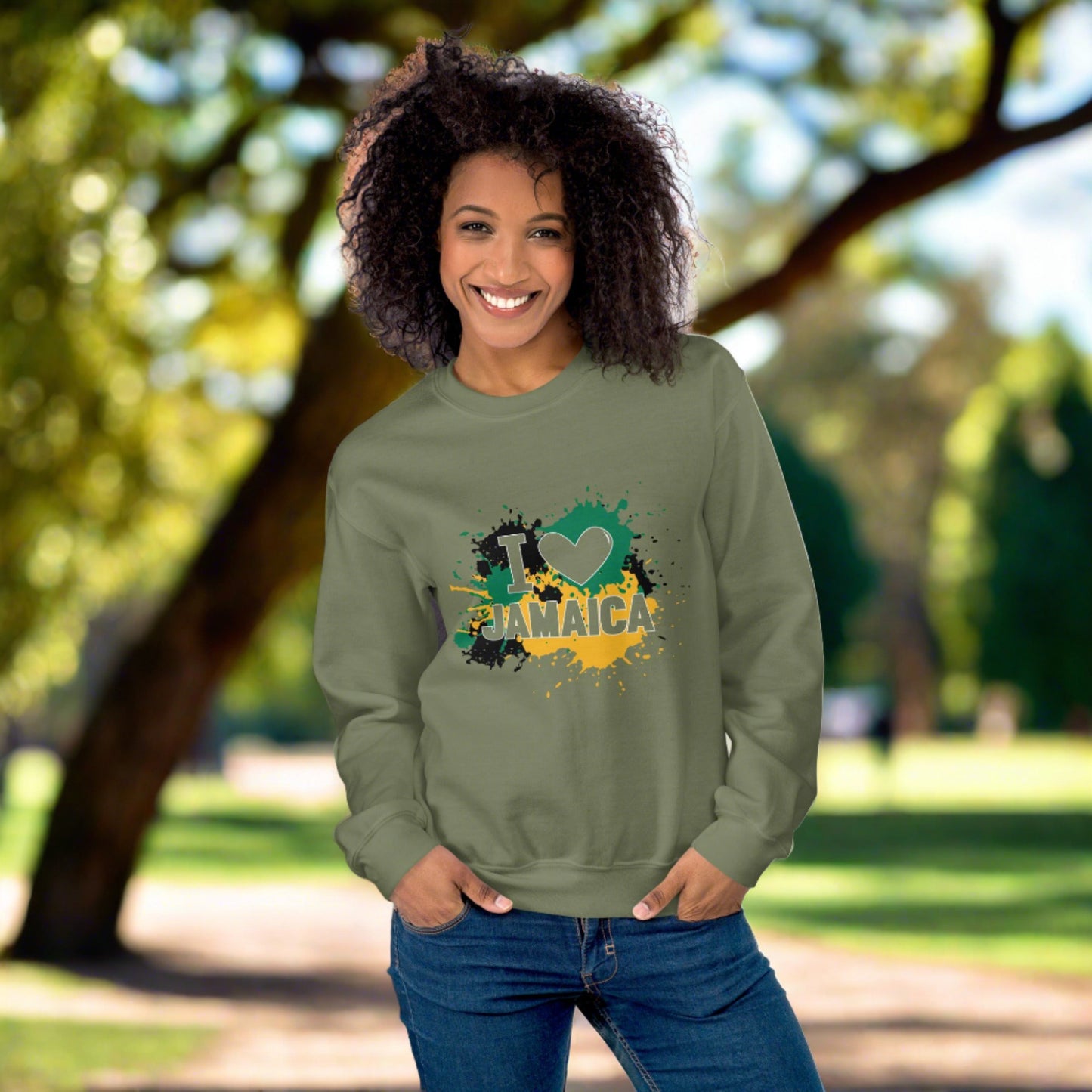 Unisex "I <3 Jamaica" Sweatshirt