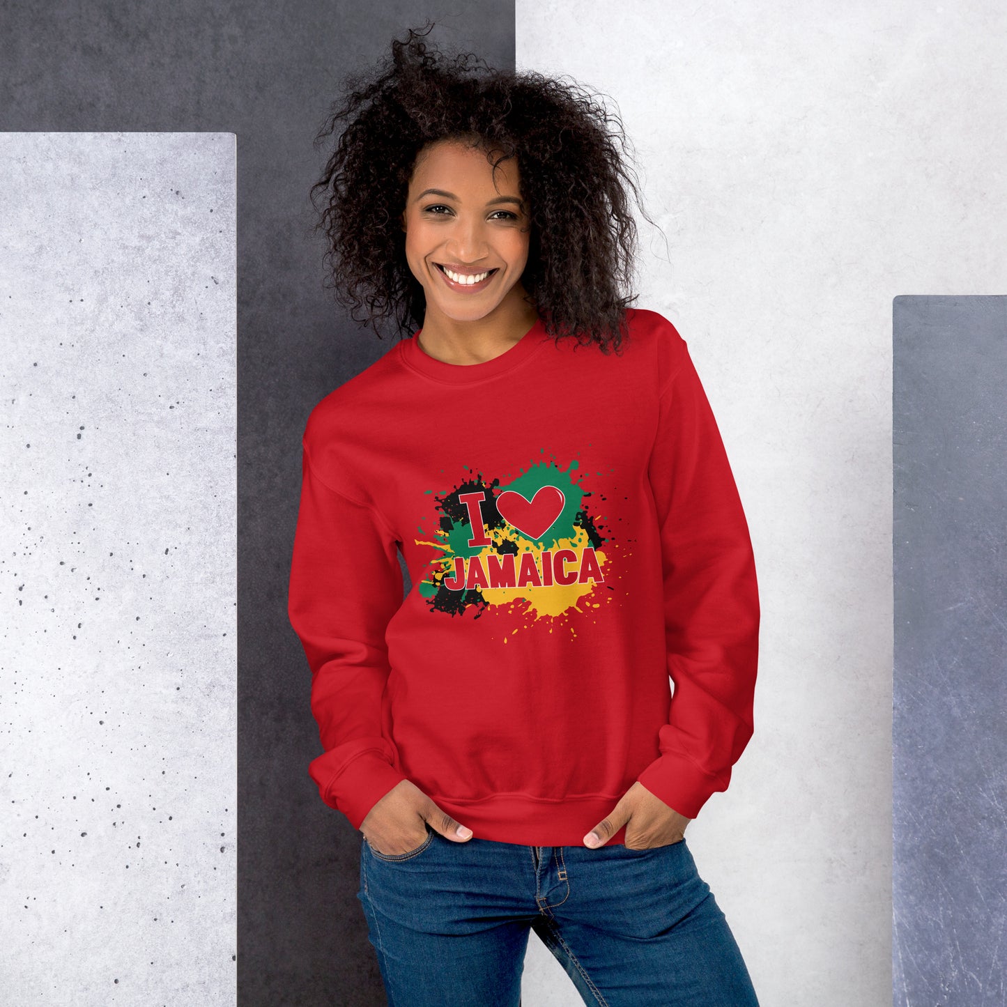 Unisex "I <3 Jamaica" Sweatshirt