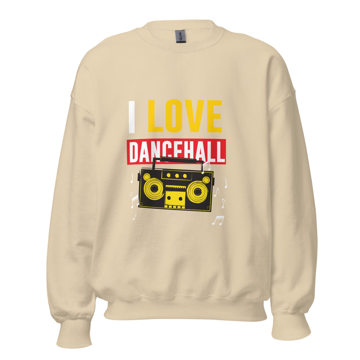 Unisex "I Love Dancehall" Sweatshirt - White Edition