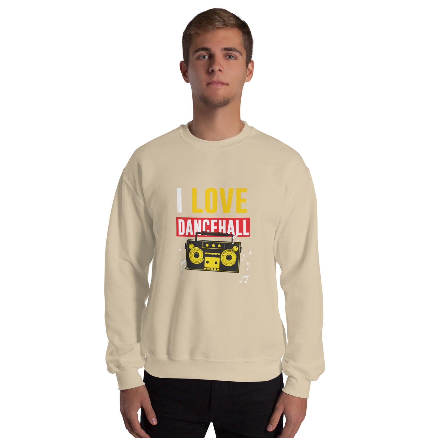 Unisex "I Love Dancehall" Sweatshirt - White Edition