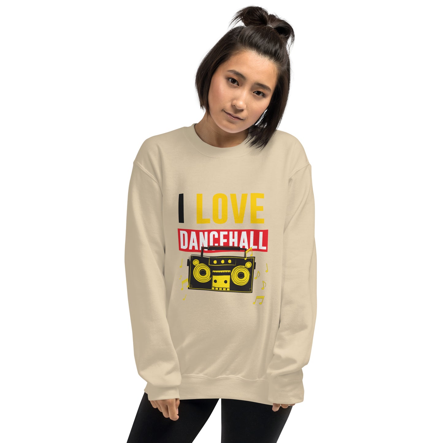 Unisex "I Love Dancehall" Sweatshirt - Black Edition