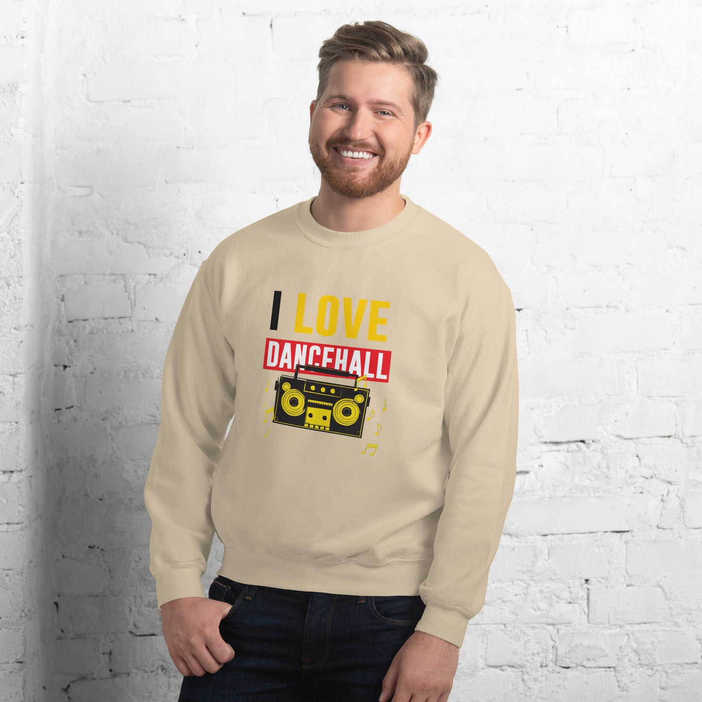 Unisex "I Love Dancehall" Sweatshirt - Black Edition