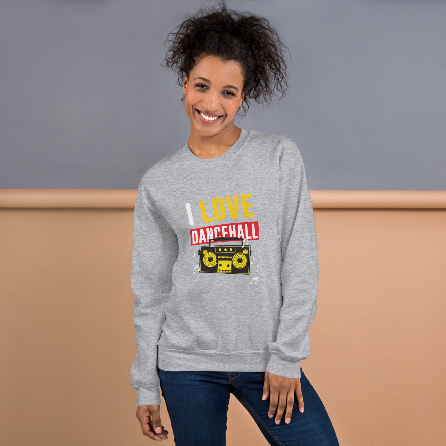 Unisex "I Love Dancehall" Sweatshirt - White Edition
