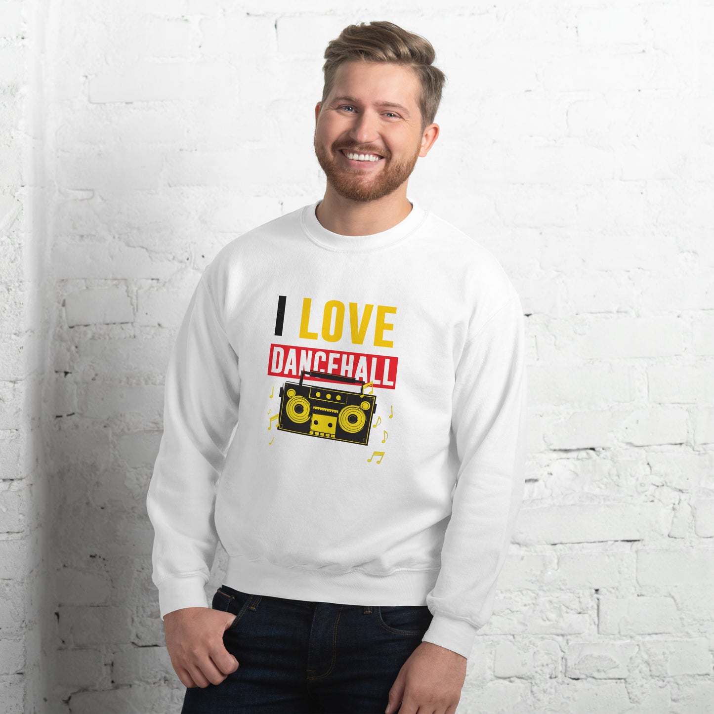 Unisex "I Love Dancehall" Sweatshirt - Black Edition