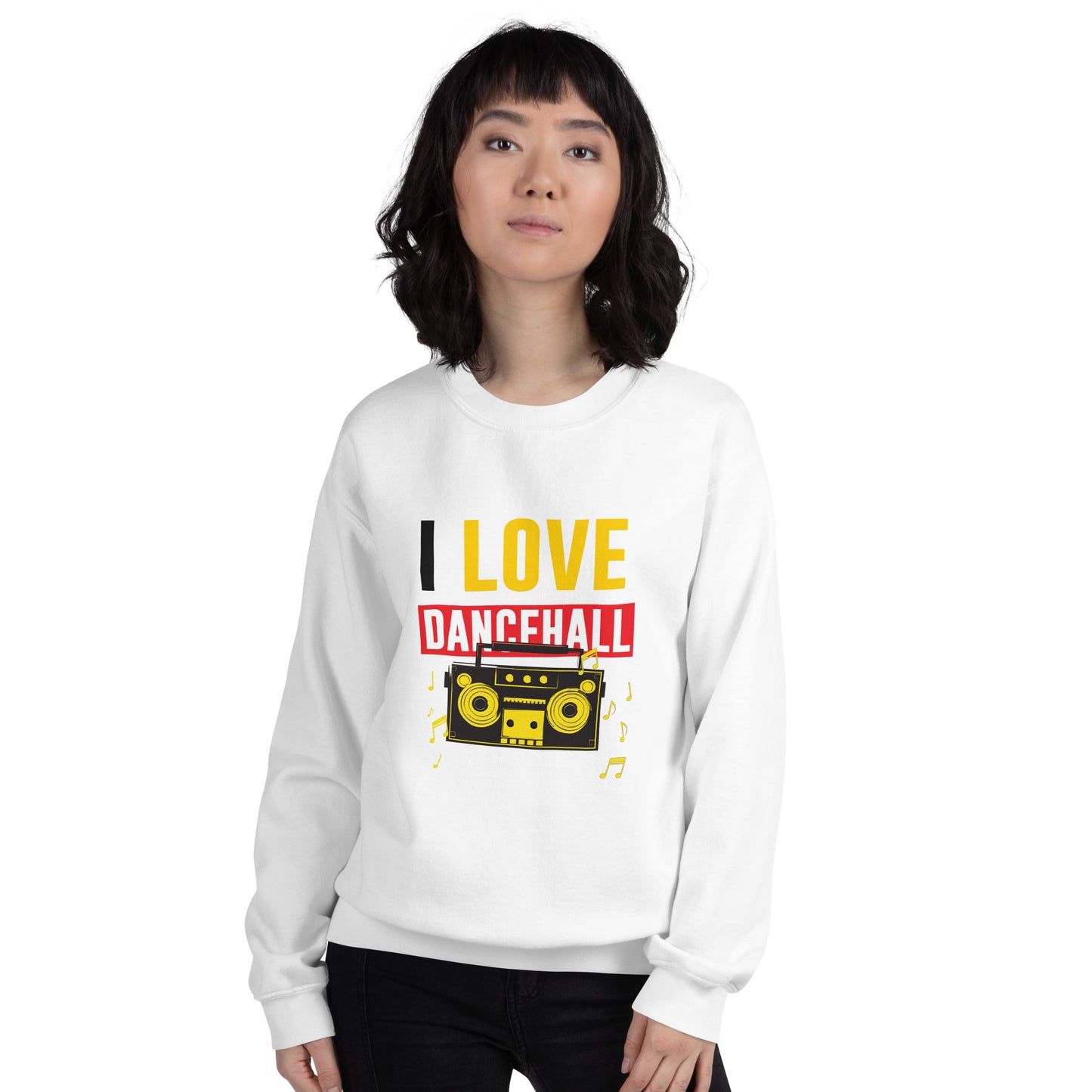 Unisex "I Love Dancehall" Sweatshirt - Black Edition