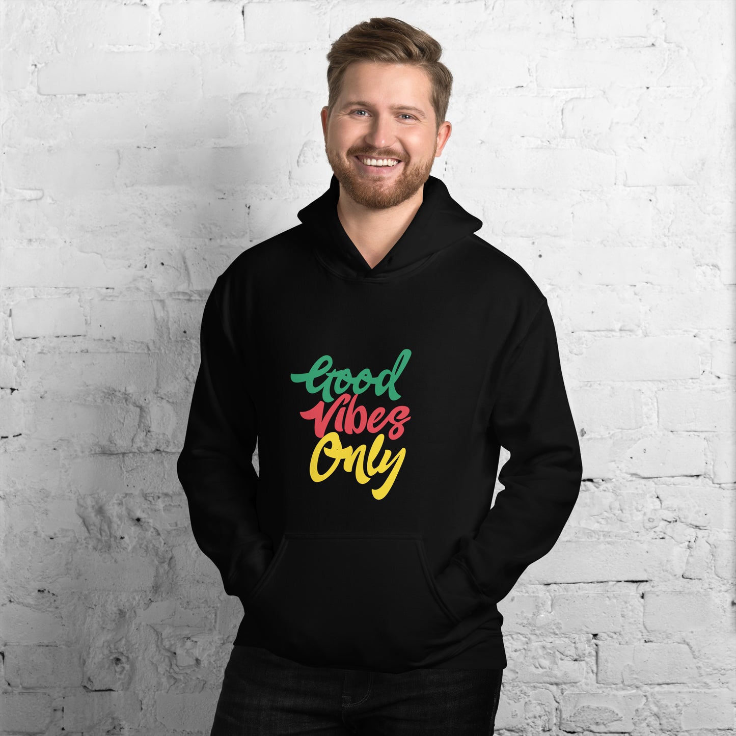 Unisex-hoodie "Good Vibes Only".