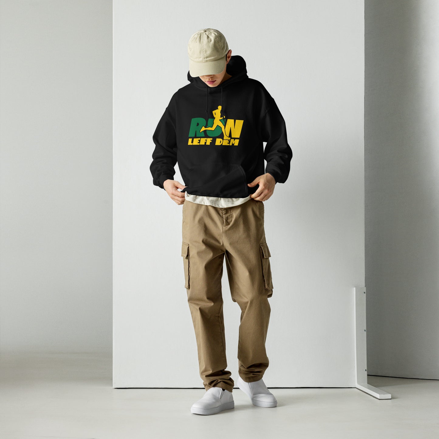 Sweat à capuche unisexe « Run Leff Dem »