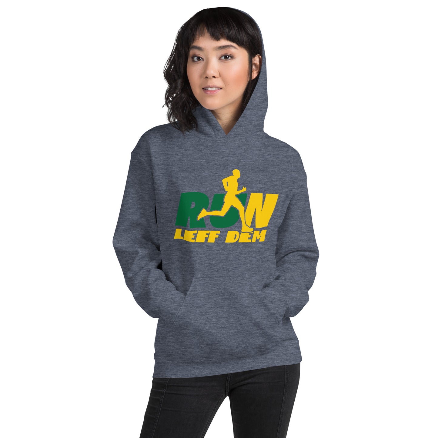 Sweat à capuche unisexe « Run Leff Dem »