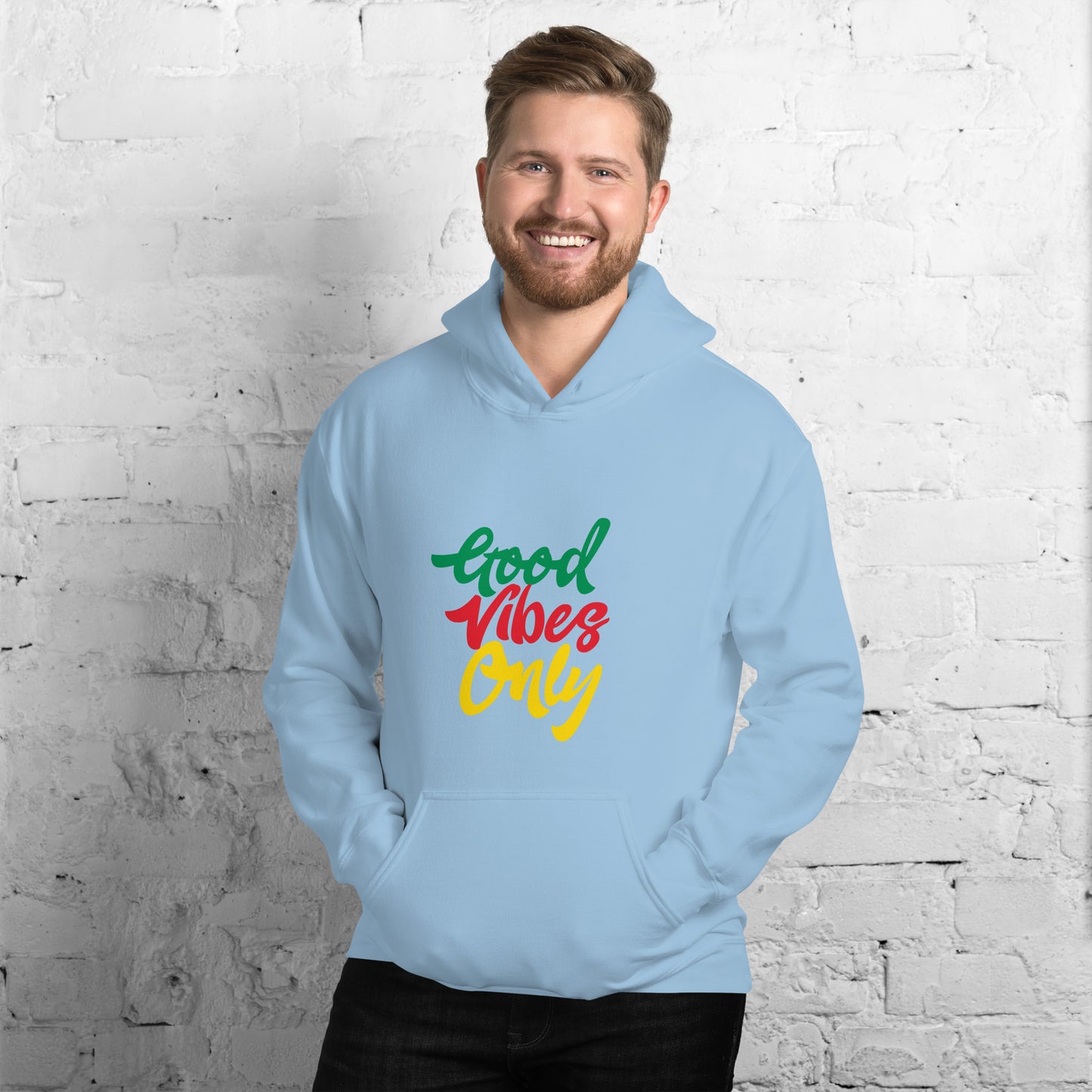 Unisex-hoodie "Good Vibes Only".