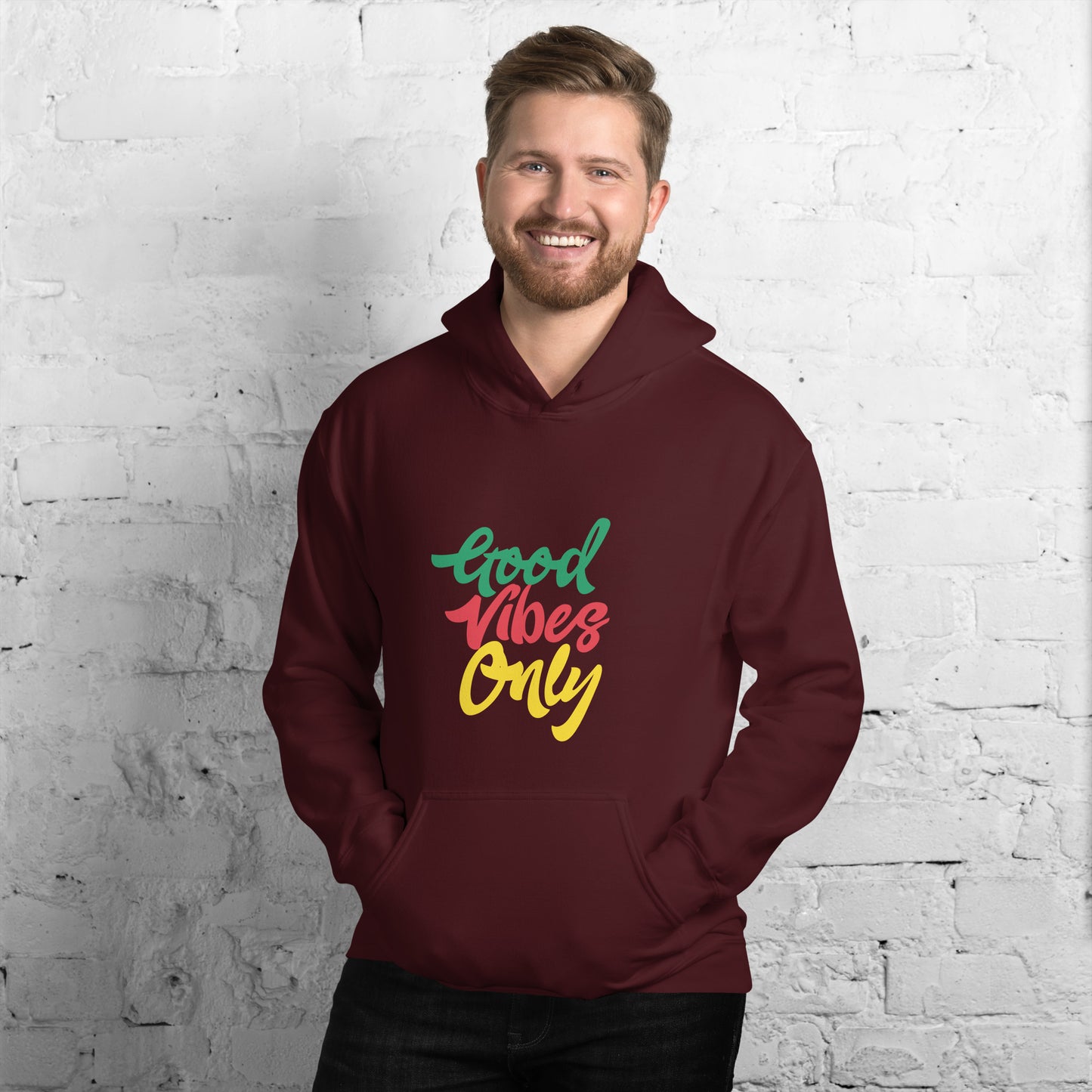 Unisex-hoodie "Good Vibes Only".