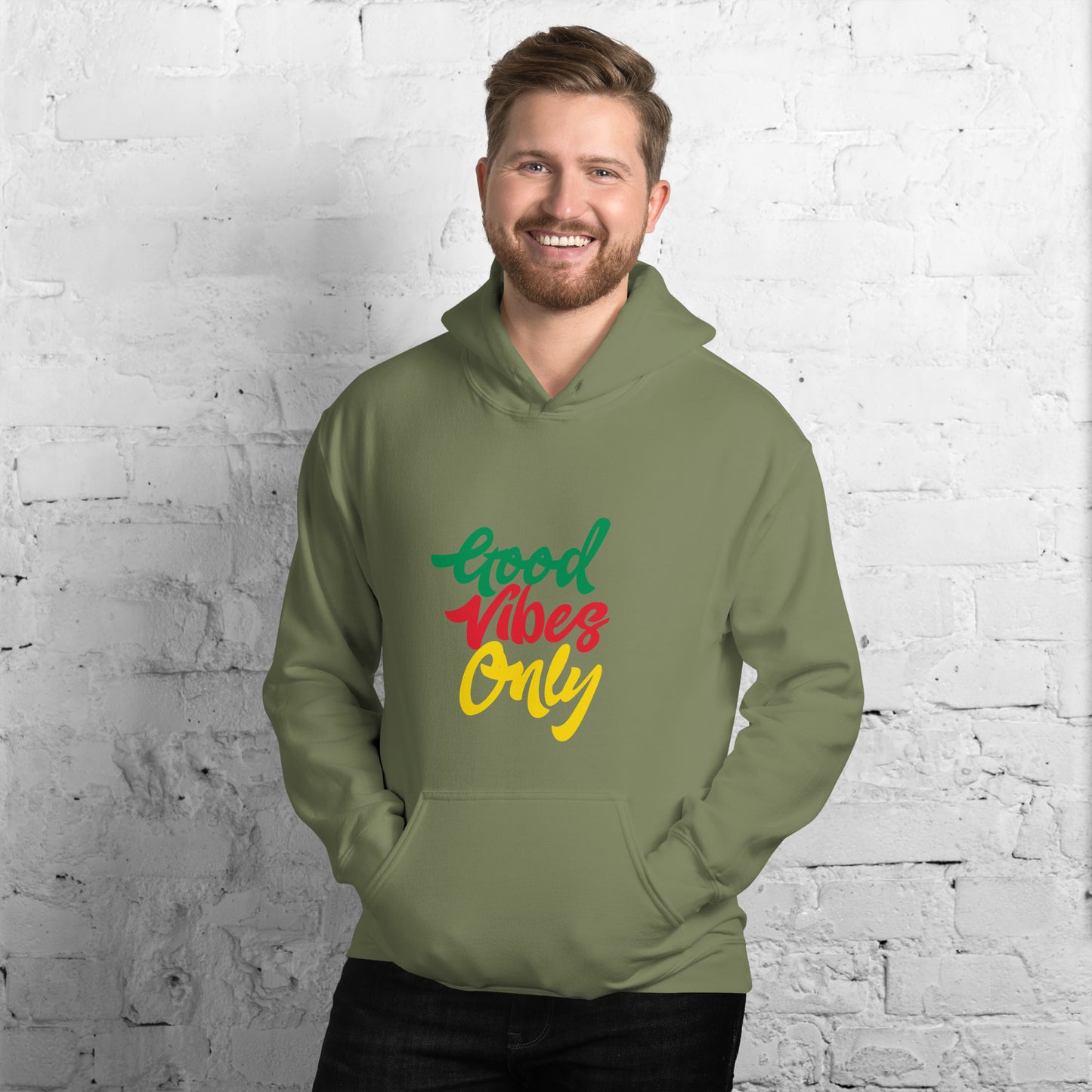 Unisex-hoodie "Good Vibes Only".