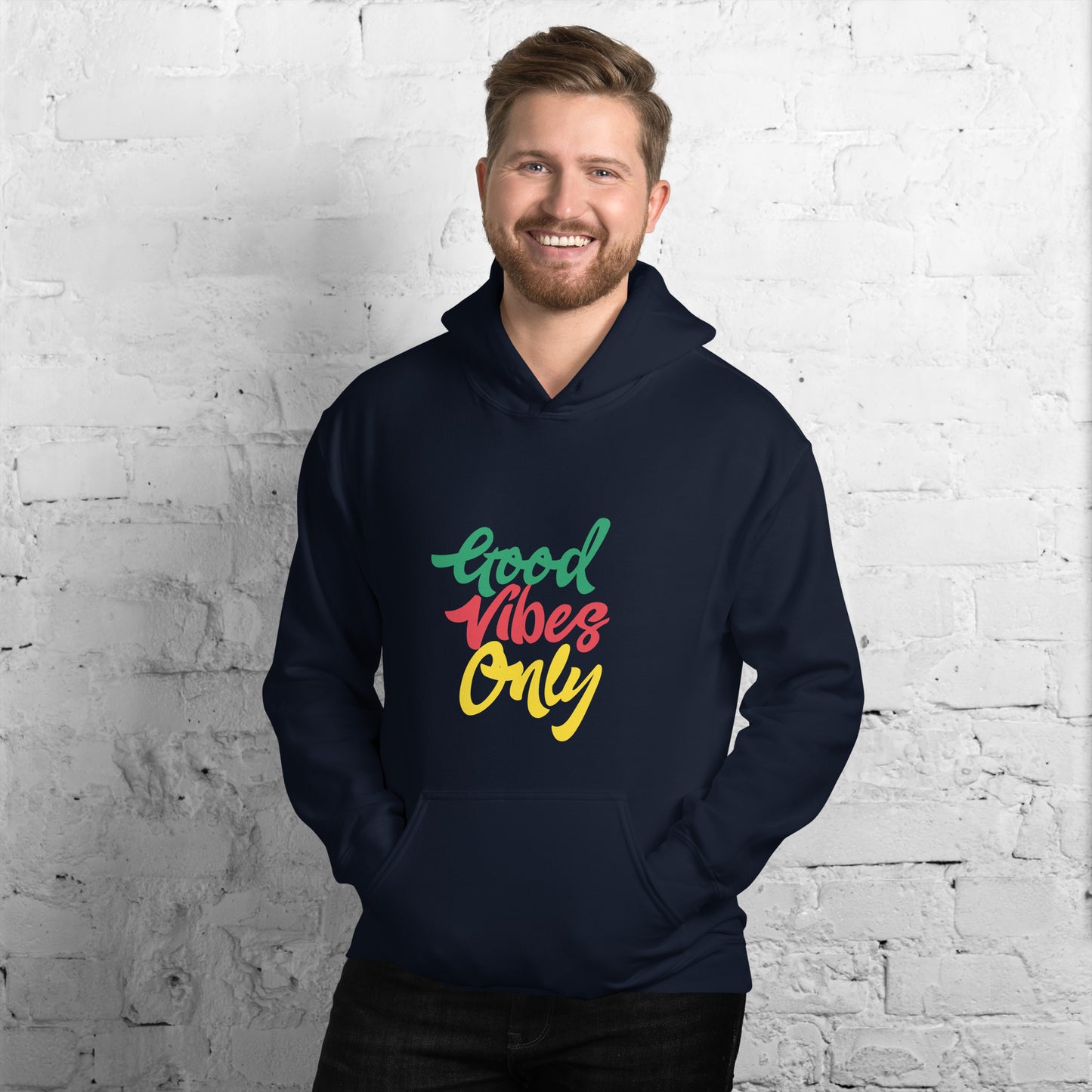 Unisex-hoodie "Good Vibes Only".