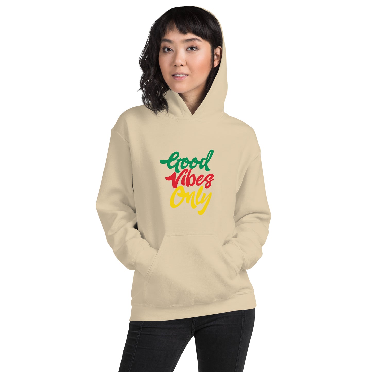 Unisex-hoodie "Good Vibes Only".